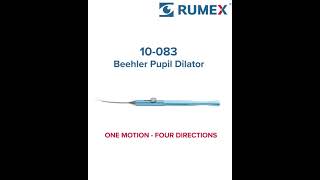 10-083 Beehler Pupil Dilator, Four Prongs, Intraocular Handle, 17 Ga, Curved Shaft, Length 130 mm, Titanium Handle - Image 4