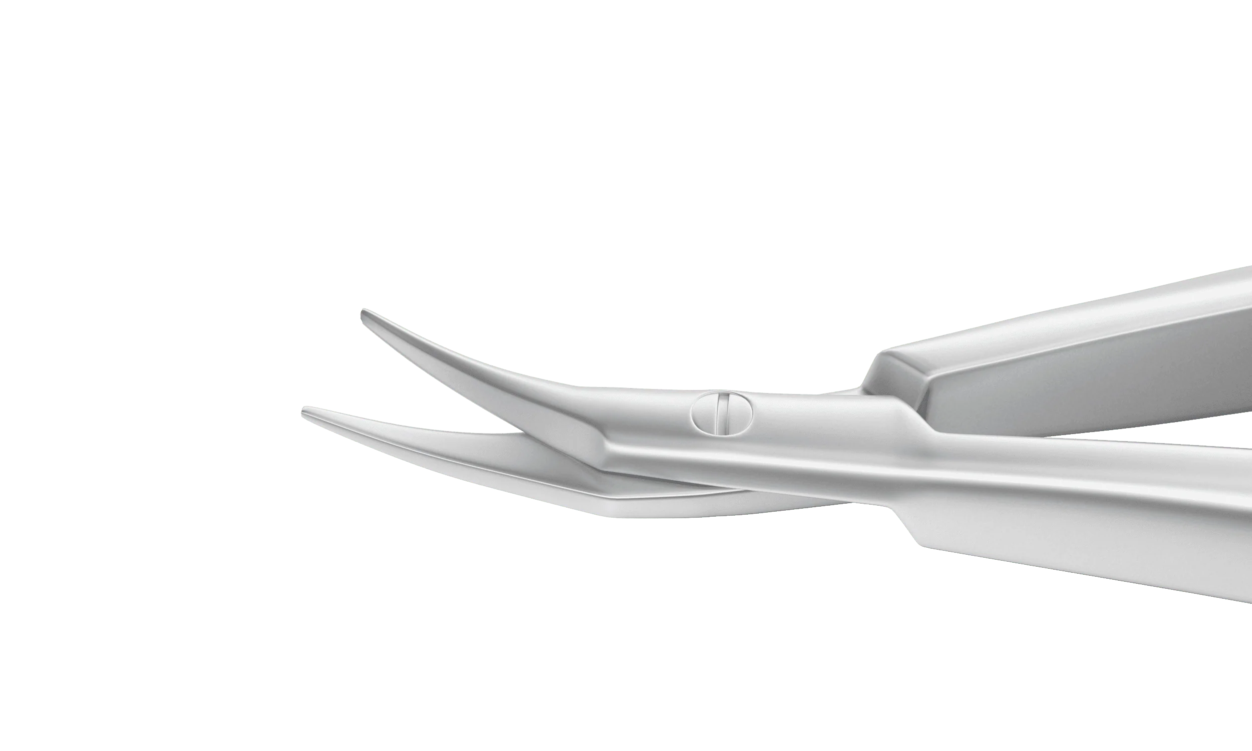 11-0101S Castroviejo Corneal Scissors, Right, Curved, Blunt Tips, 7.00 mm Blades, Length 100 mm, Stainless Steel - Image 2