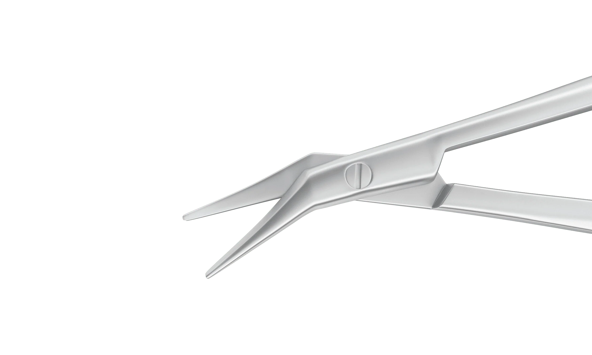 11-010S Castroviejo Corneal Scissors, Left, Curved, Blunt Tips, 7.00 mm Blades, Length 100 mm, Stainless Steel - Image 2