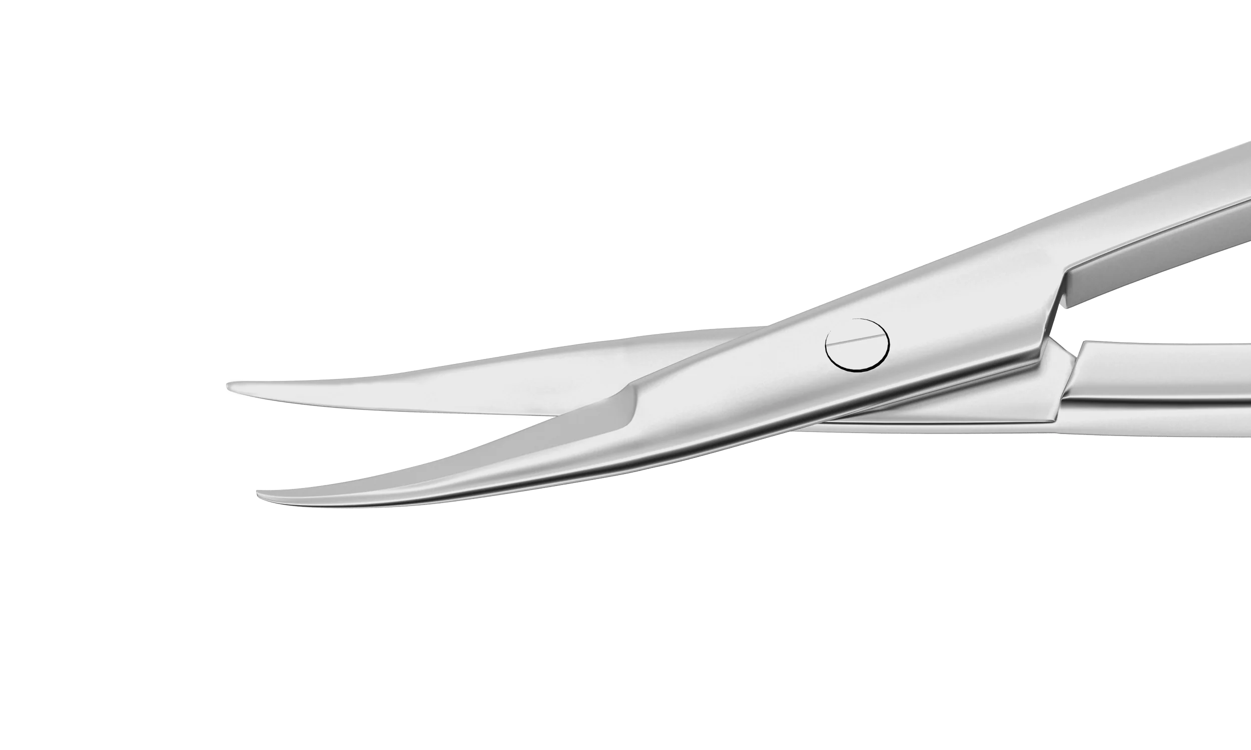 11-036S DLEK Scissors, Medium Curve, Long Blades, Length 102 mm, Stainless Steel - Image 2