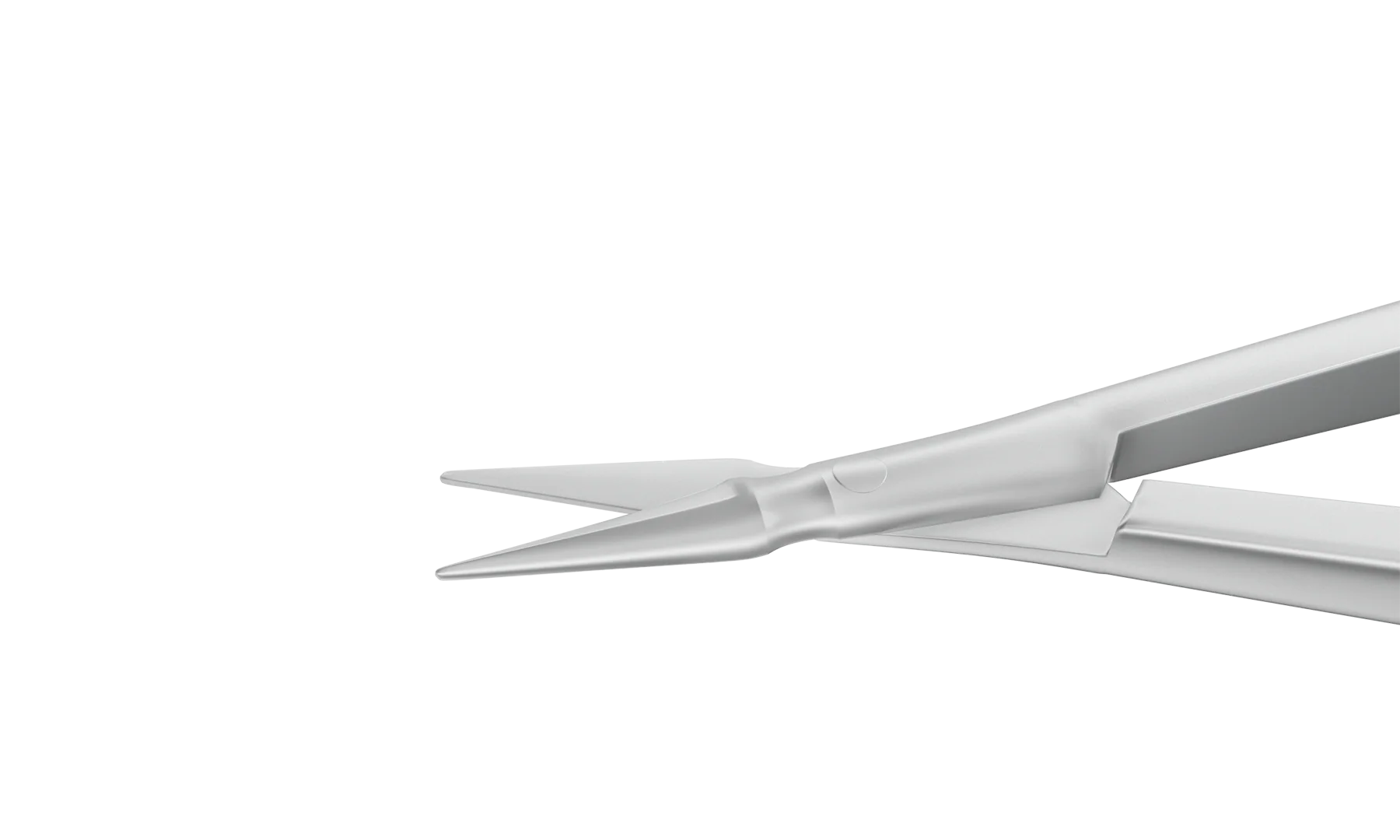 11-0501S Clayman-Vannas Swan Neck Straight Scissors, Sharp Tips, 5.00 mm Blades, Smooth Handle, Length 81 mm, Stainless Steel - Image 2