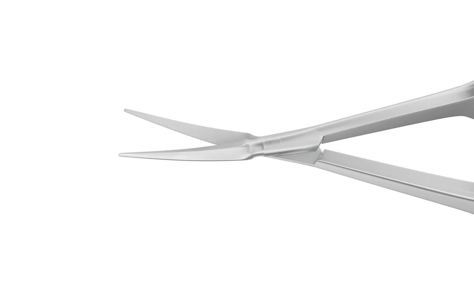 11-058S Gills-Vannas Capsulotomy Scissors, Curved, Sharp Tips, 10.00 mm Blades, Flat Handle, Length 88 mm, Stainless Steel - Image 2
