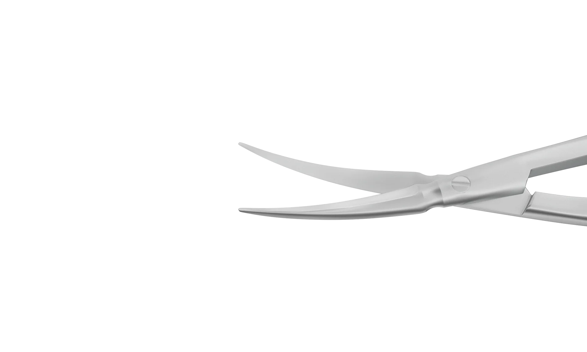 11-062S McPherson-Vannas Curved Iris Scissors, Sharp Tips, 8.00 mm Blades, Round Handle, Length 85 mm, Stainless Steel - Image 2