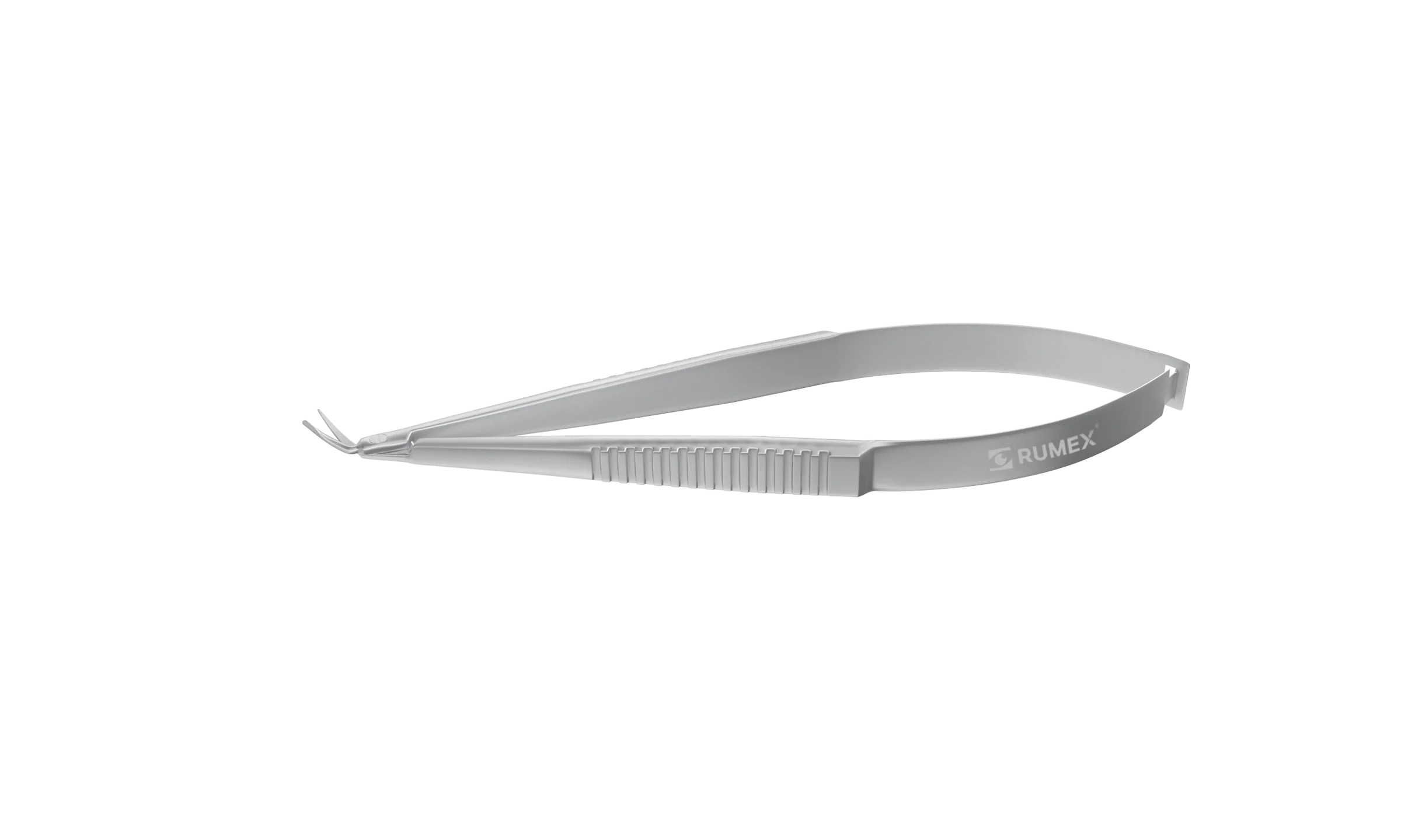 11-134 Holland Spatulated DALK Scissors, Right, Micro blades, Delicate Shortened Outer Blade, Rounded Blunt Tips, Length 100 mm, Stainless Steel