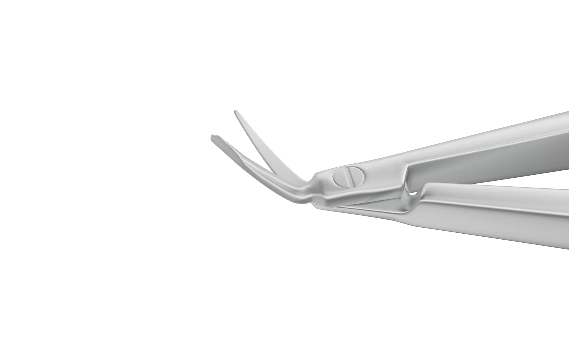 11-134 Holland Spatulated DALK Scissors, Right, Micro blades, Delicate Shortened Outer Blade, Rounded Blunt Tips, Length 100 mm, Stainless Steel - Image 2