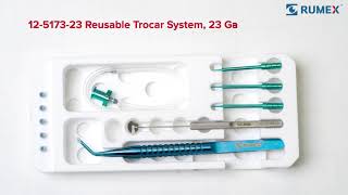 12-003T Vitreoretinal Instrument Handle, Squeeze Model, Two Fingers Control, Titanium - Image 3