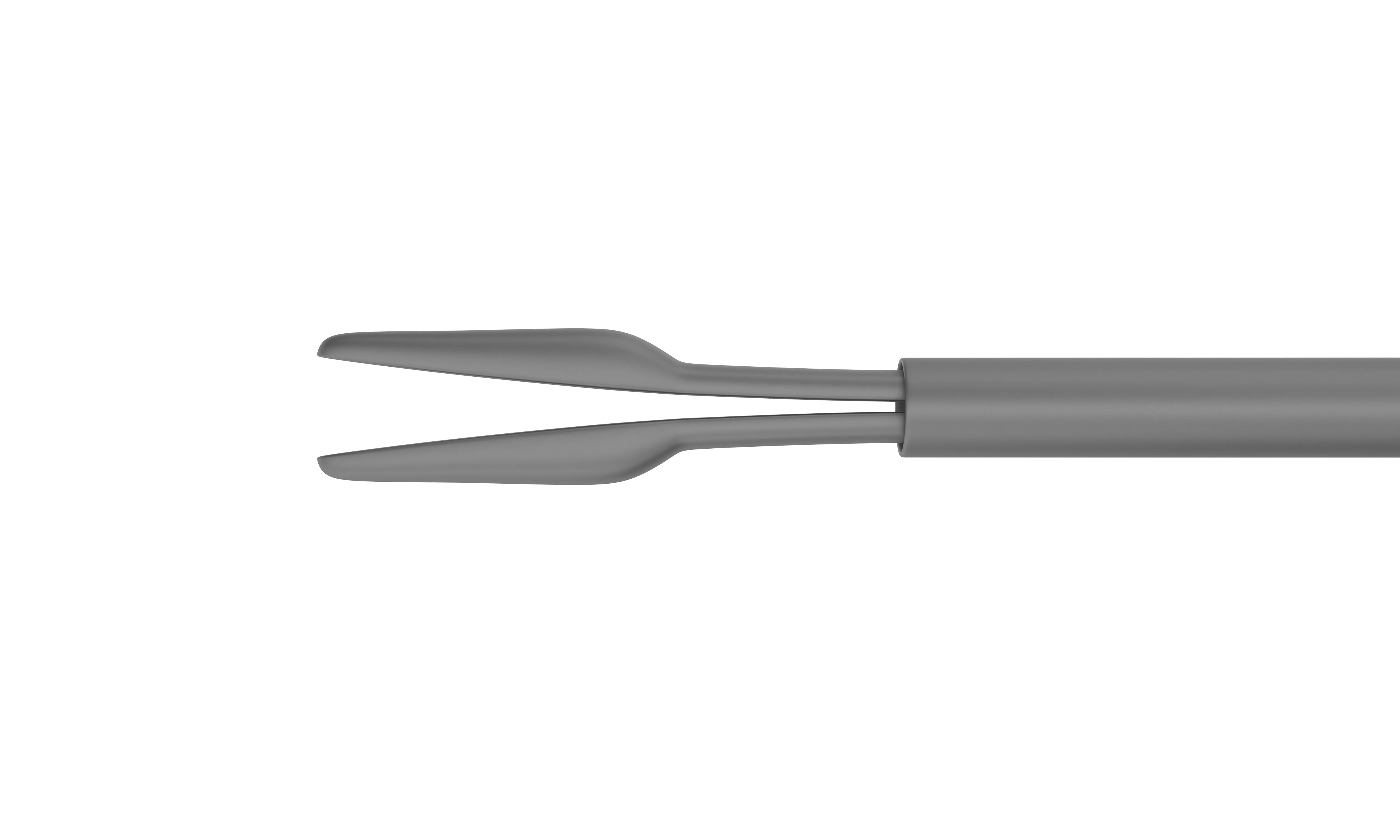 12-301-23H Gripping Forceps with a sandblasted platform, Attached to a Squeeze Handle, with RUMEX Flushing System, 23 Ga - Image 3