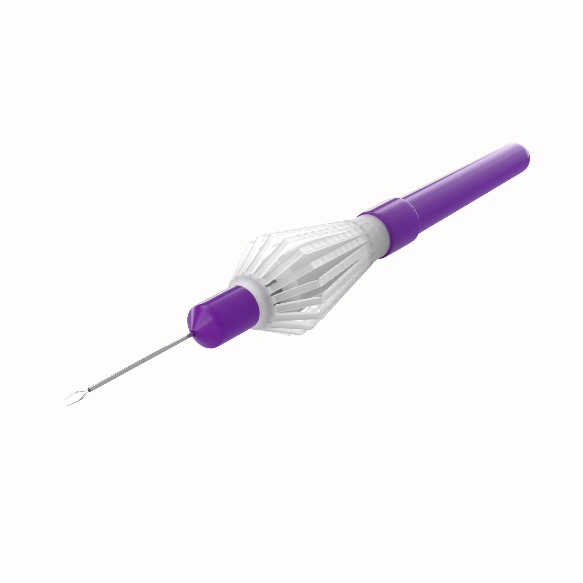12-304-27DP Disposable Vitreoretinal Gripping Forceps with a "Crocodile Platform", 27 Ga, Plastic Handle 360ᵒ, 6 per Box - Image 2