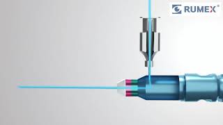 12-4013-25H End-Grasping  Forceps, Expanded Space between Branches, Attached to a Squeeze Handle, with RUMEX Flushing System, 25 Ga - Image 6