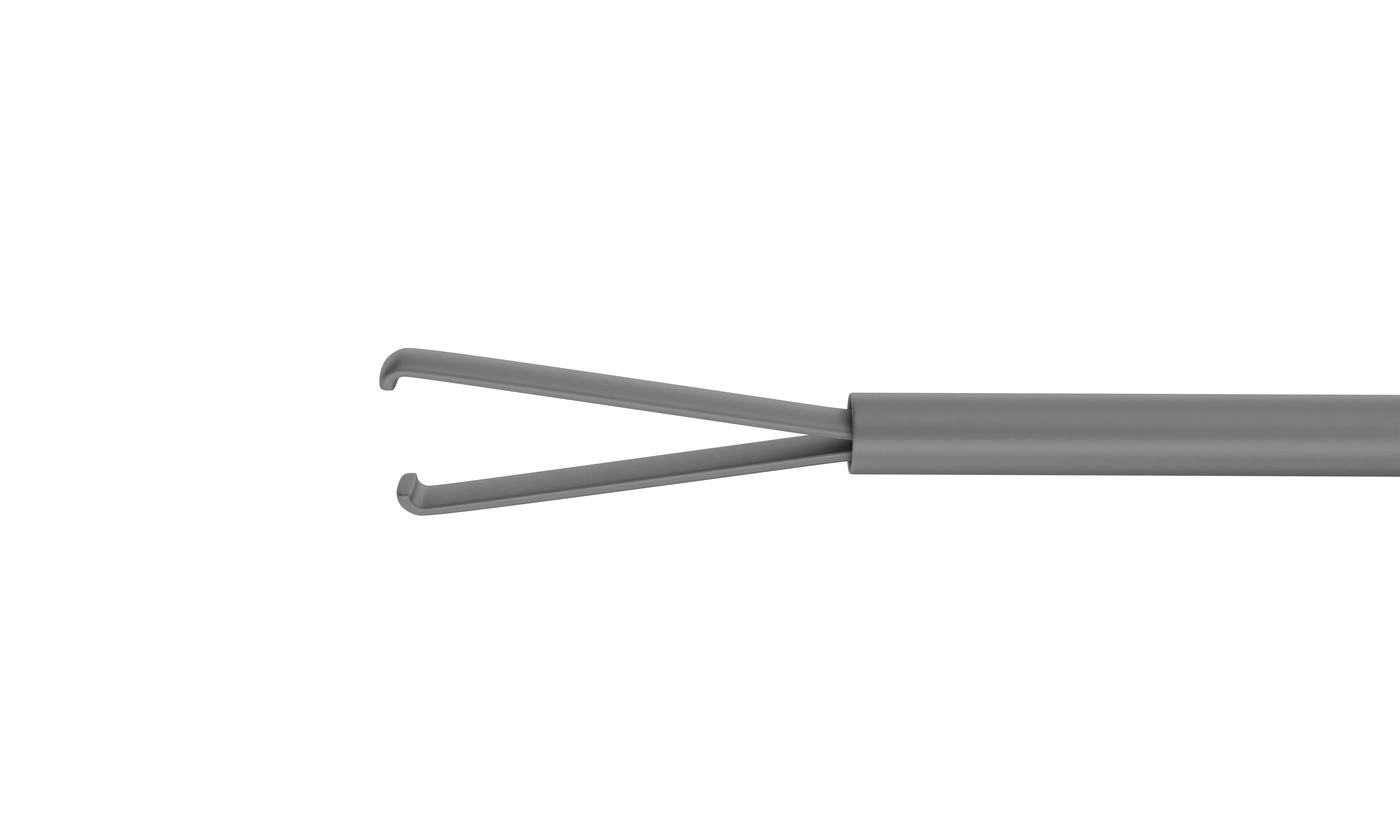 12-4013H End-Grasping  Forceps, Expanded Space Between Branches, Attached to a Squeeze Handle, with RUMEX Flushing System, 23 Ga - Image 3
