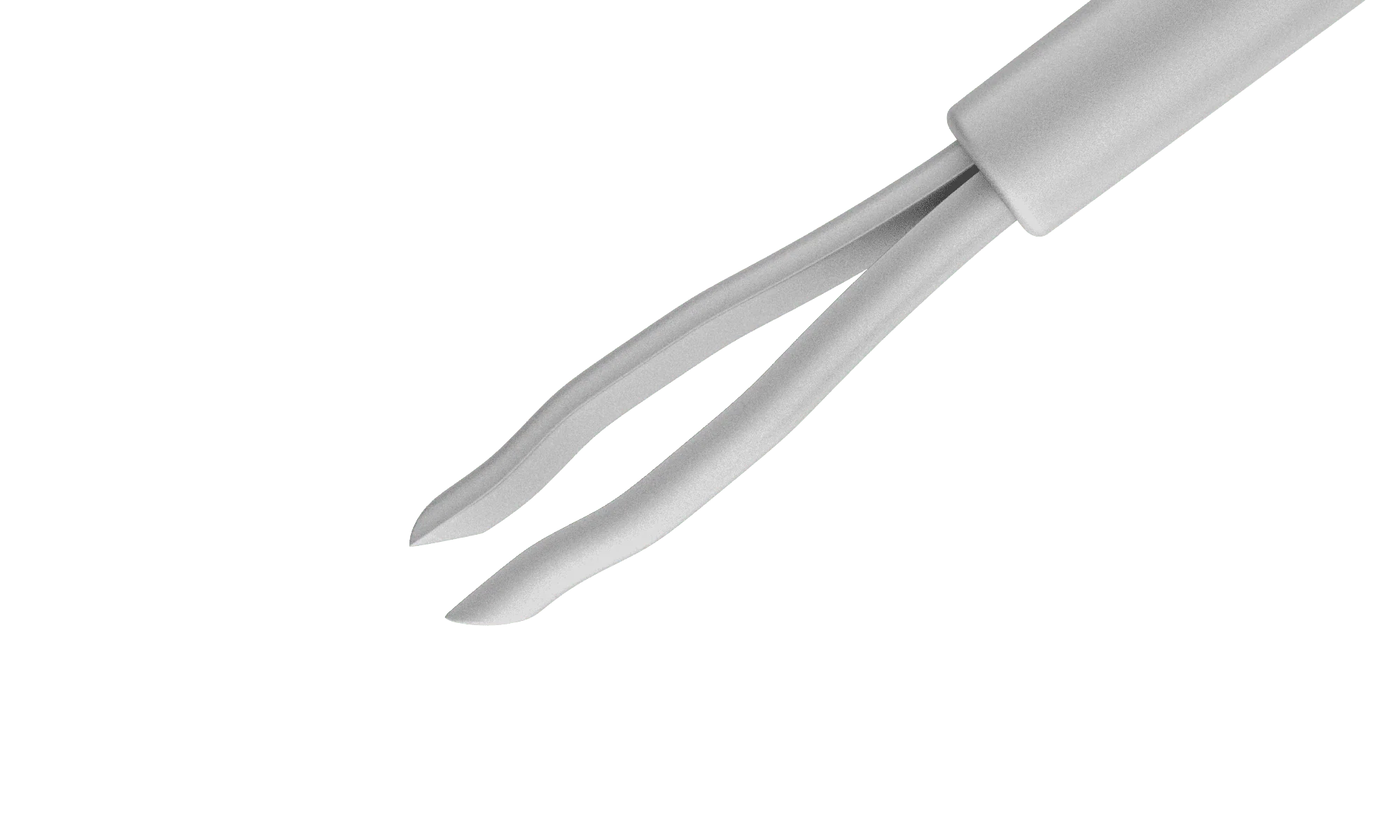 12-420-25D Disposable Asymmetrical End-Grasping Forceps, 25 Ga, Stainless Steel, 6 per Box - Image 2