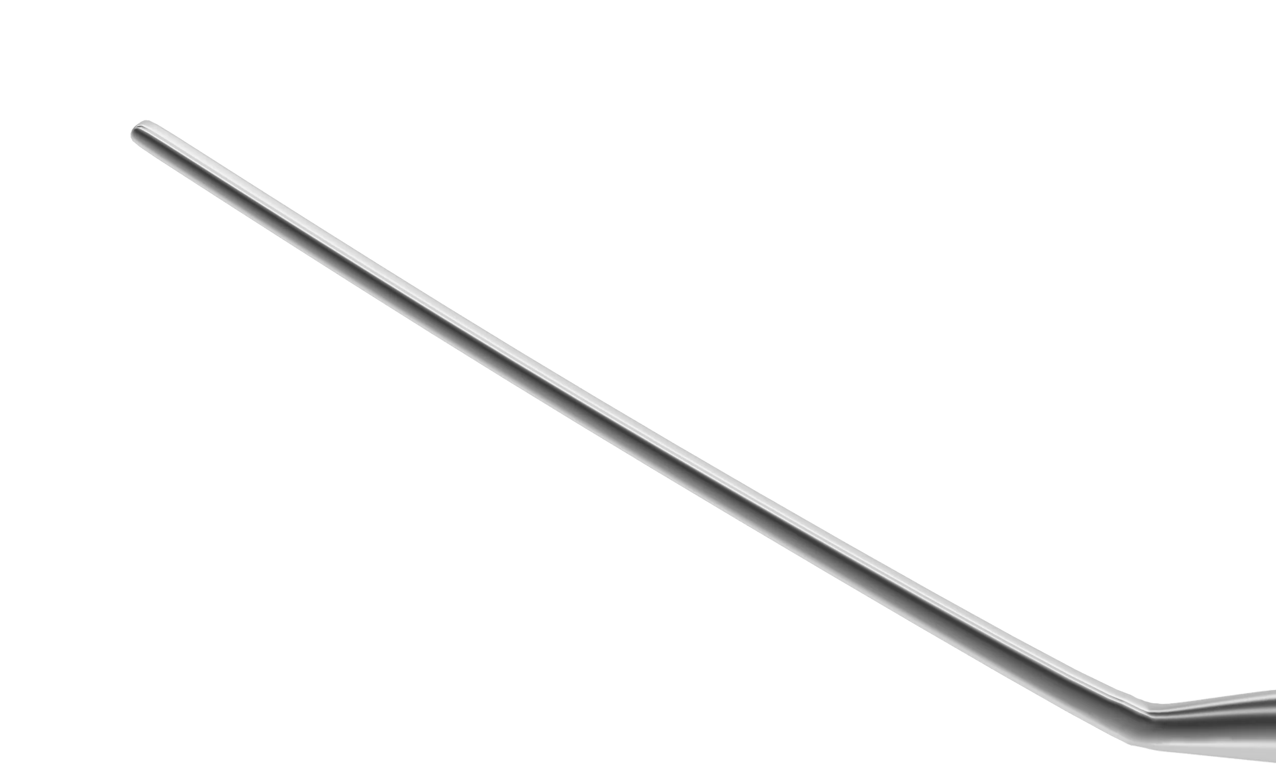13-032 Double Spatula, 0.30 mm and 0.50 mm Wide, 12.00 mm Long, Length 134 mm, Round Titanium Handle - Image 2