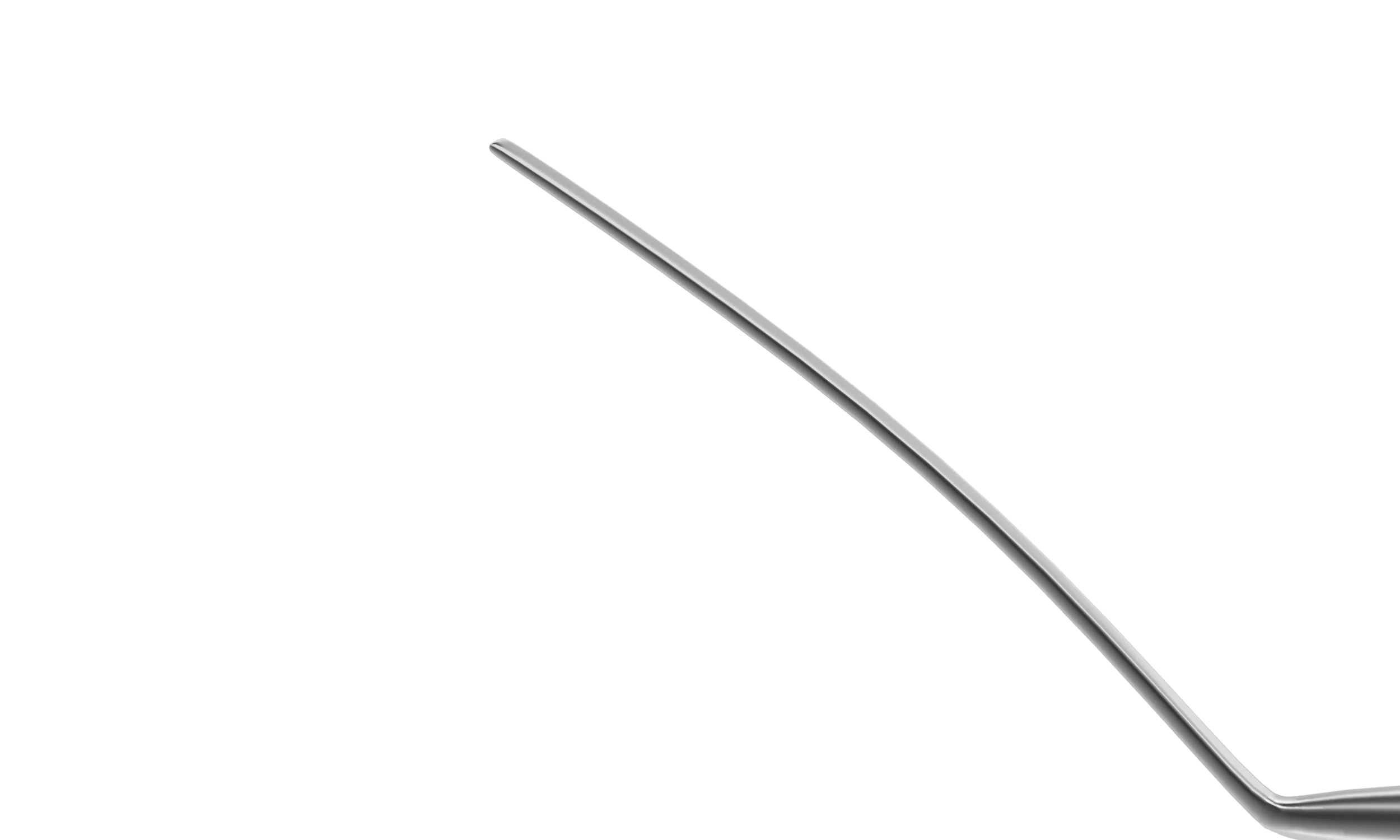 13-050 Castroviejo Double-Ended Cyclodialysis Spatula, 0.50 mm Width, 10.00 mm & 15.00 mm Blades, Length 136 mm, Round Titanium Handle - Image 2