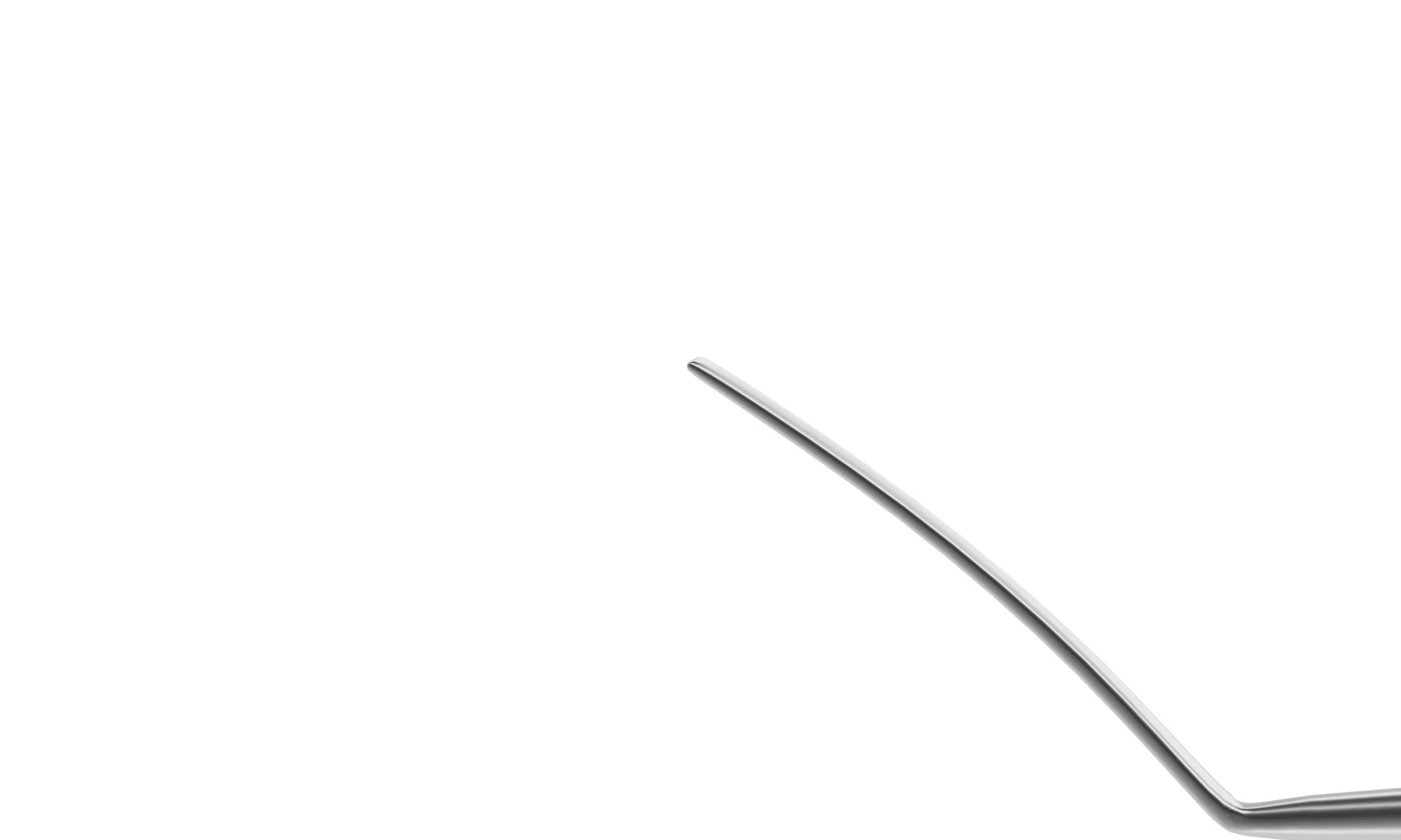 13-050 Castroviejo Double-Ended Cyclodialysis Spatula, 0.50 mm Width, 10.00 mm & 15.00 mm Blades, Length 136 mm, Round Titanium Handle - Image 3