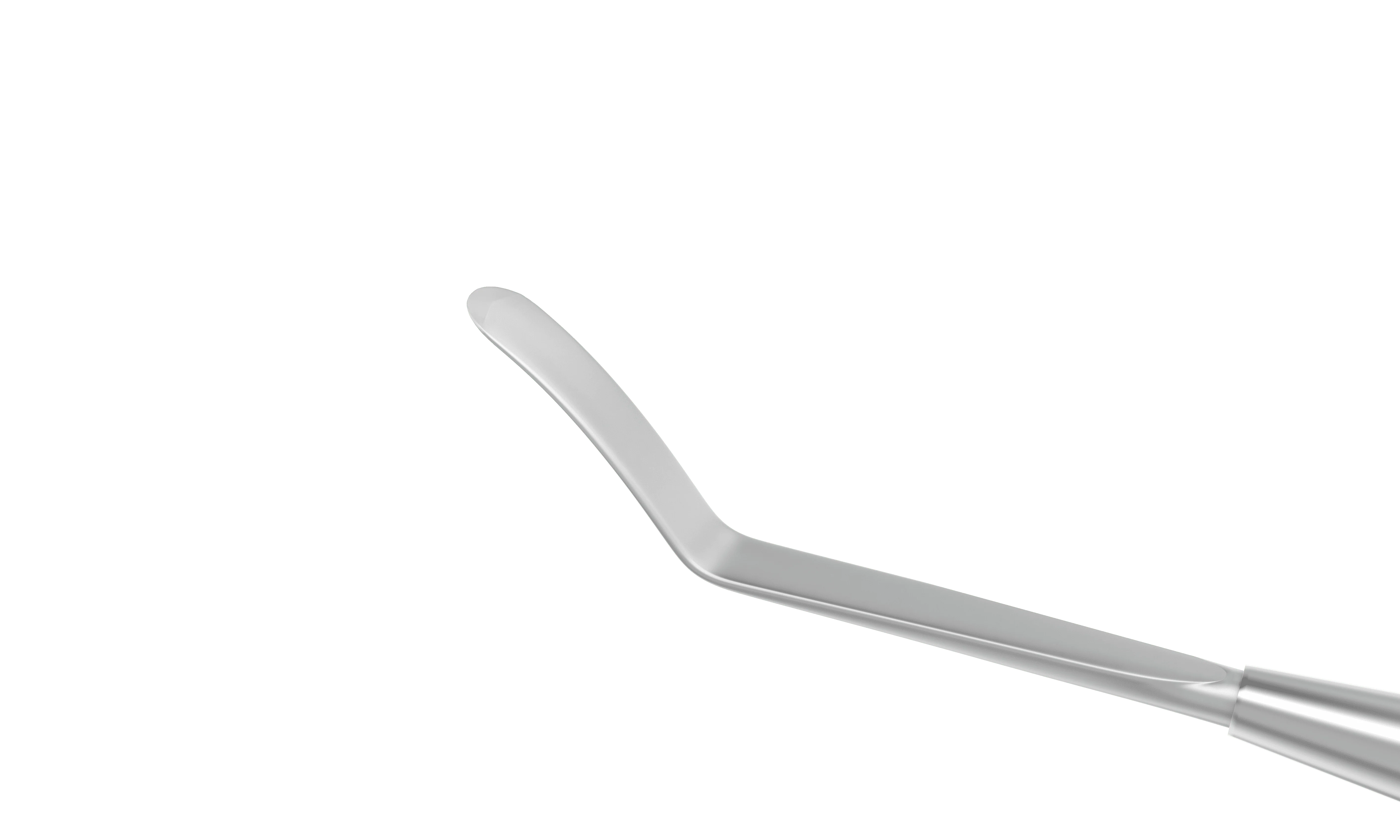 13-138 Corneal Dissector, Curved, Length 127 mm, Round Titanium Handle - Image 2