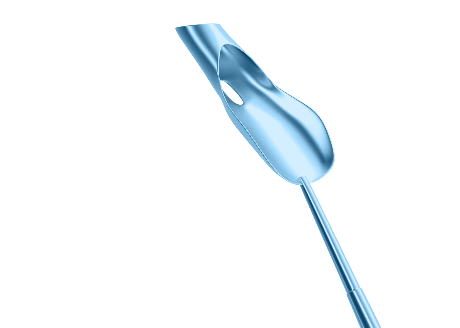 13-150T Spatula-Guide for Corneal Endothelium Implantation, Length 122 mm, Titanium - Image 2