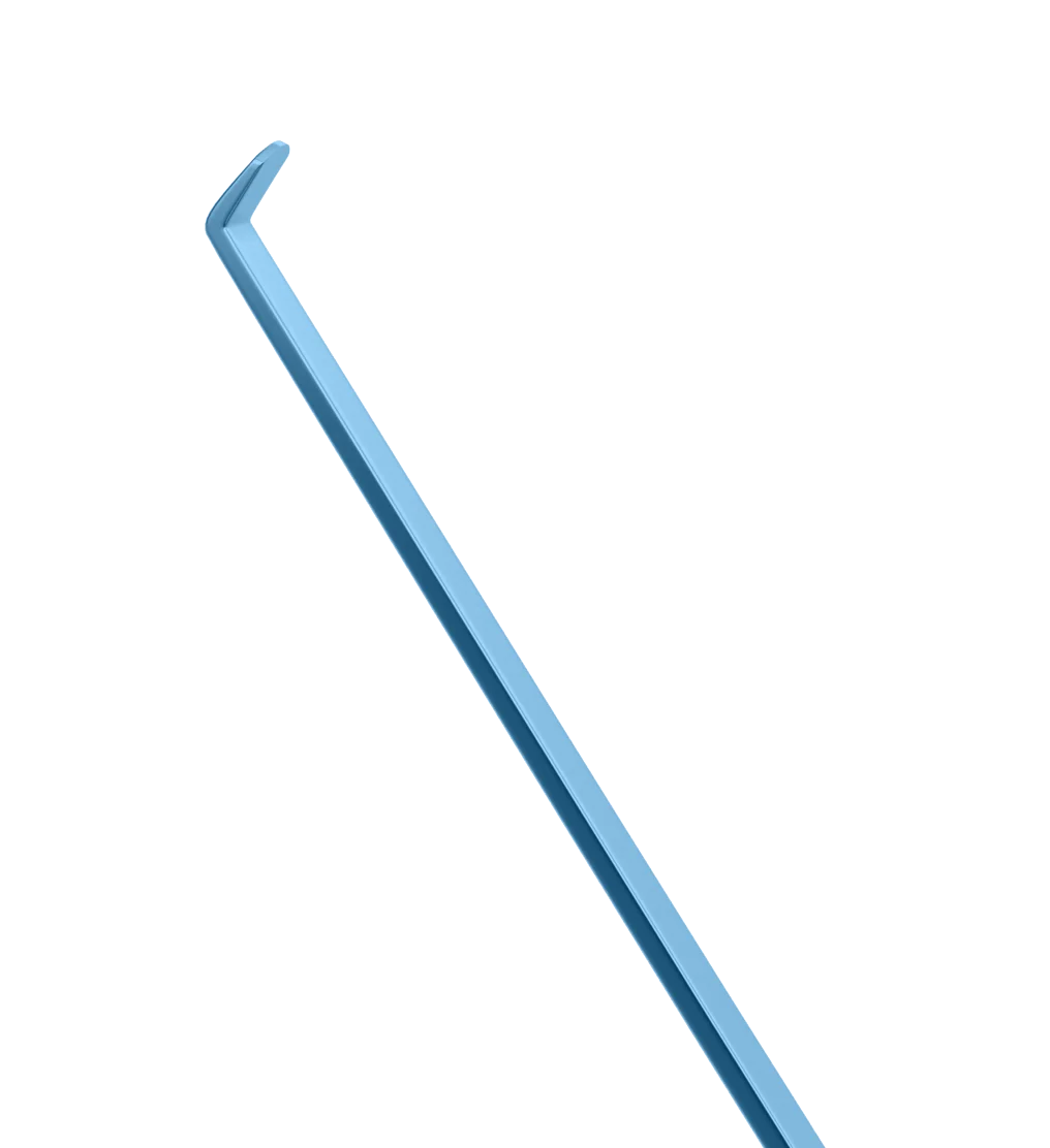 13-154T Melles DSAEK PLK Scraper, Style 1, 45° Angle, Length 125 mm, Titanium - Image 2