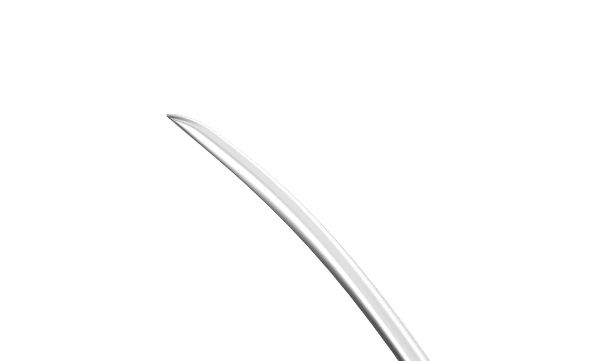 13-172 Dissector for DALK Procedure, 12.00 mm Tip, Length 122 mm, Round Titanium Handle - Image 2