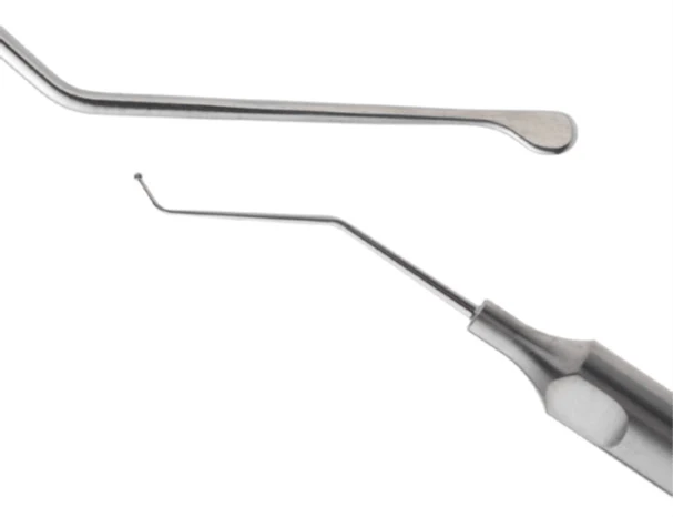 13-181 Uy Laser Lens Fragmentation Combo Manipulator, Length 131 mm, Round Titanium Handle - Image 4