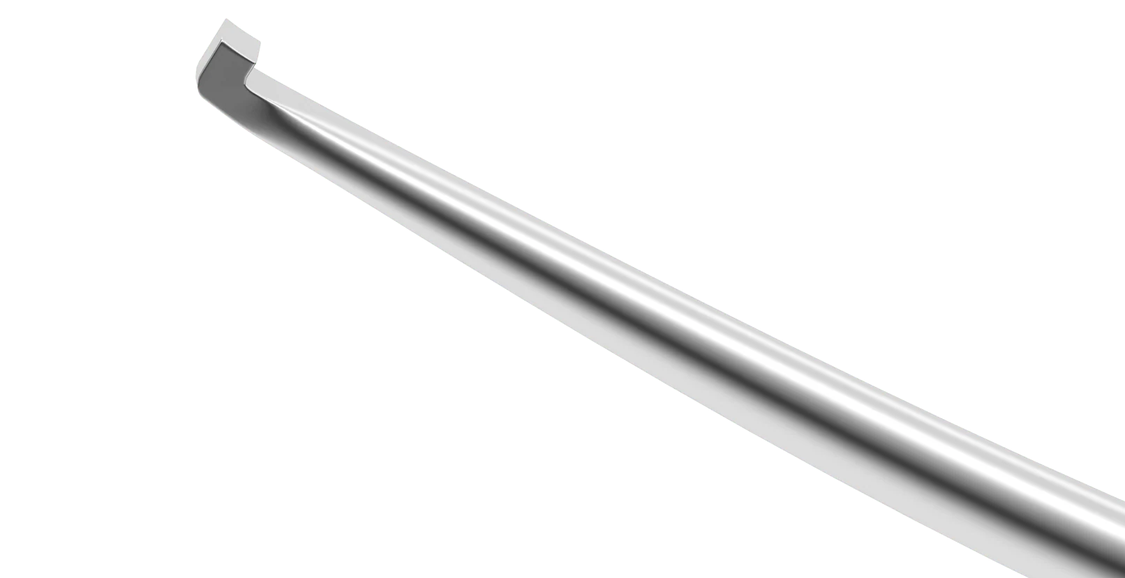 13-182 John Dexatome DMEK/DSAEK Spatula, Strongly Vaulted Shaft, Length 119 mm, Round Titanium Handle - Image 2