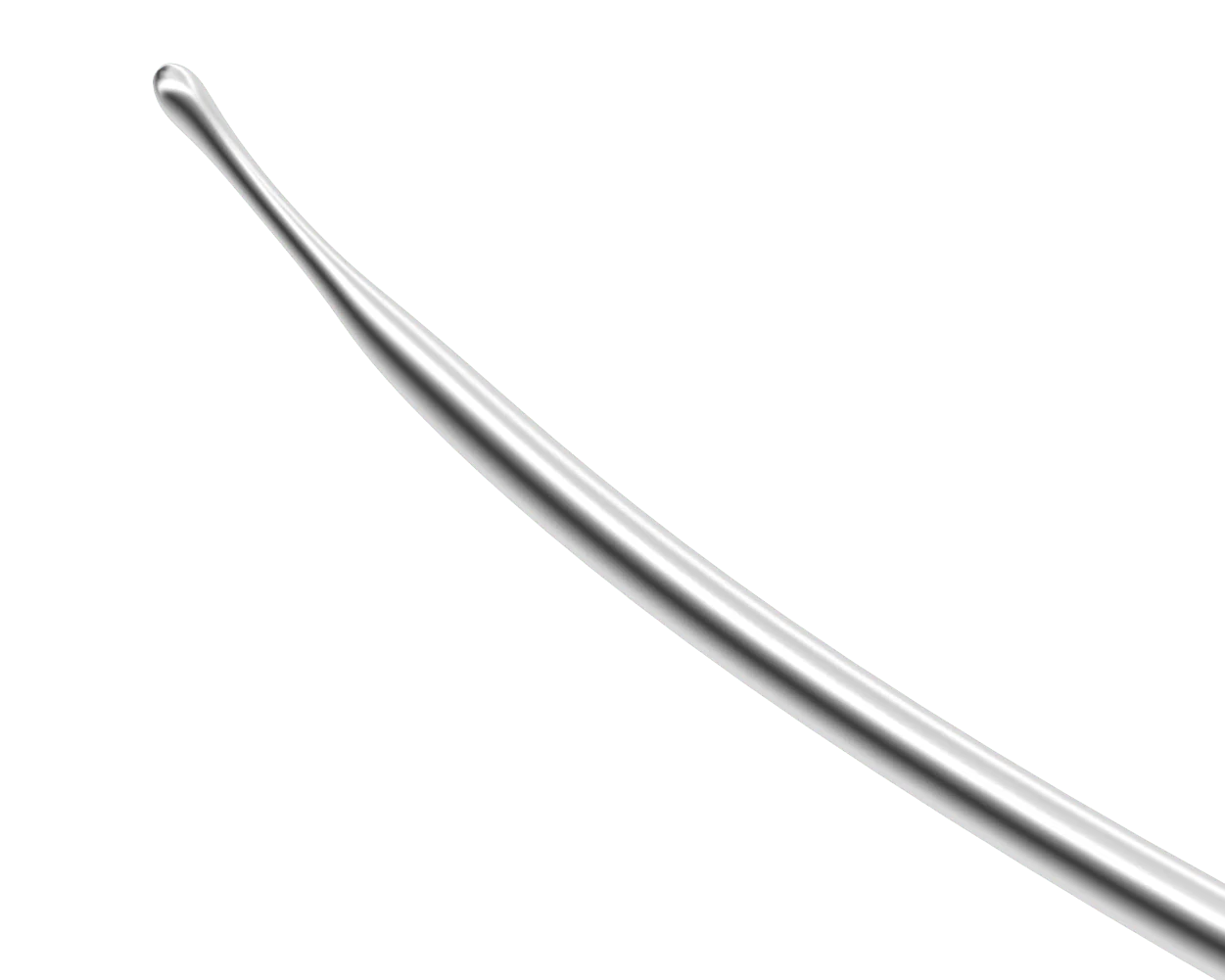 13-185 Tan Marginal DMEK Dissector, Length 132 mm, Round Titanium Handle - Image 2