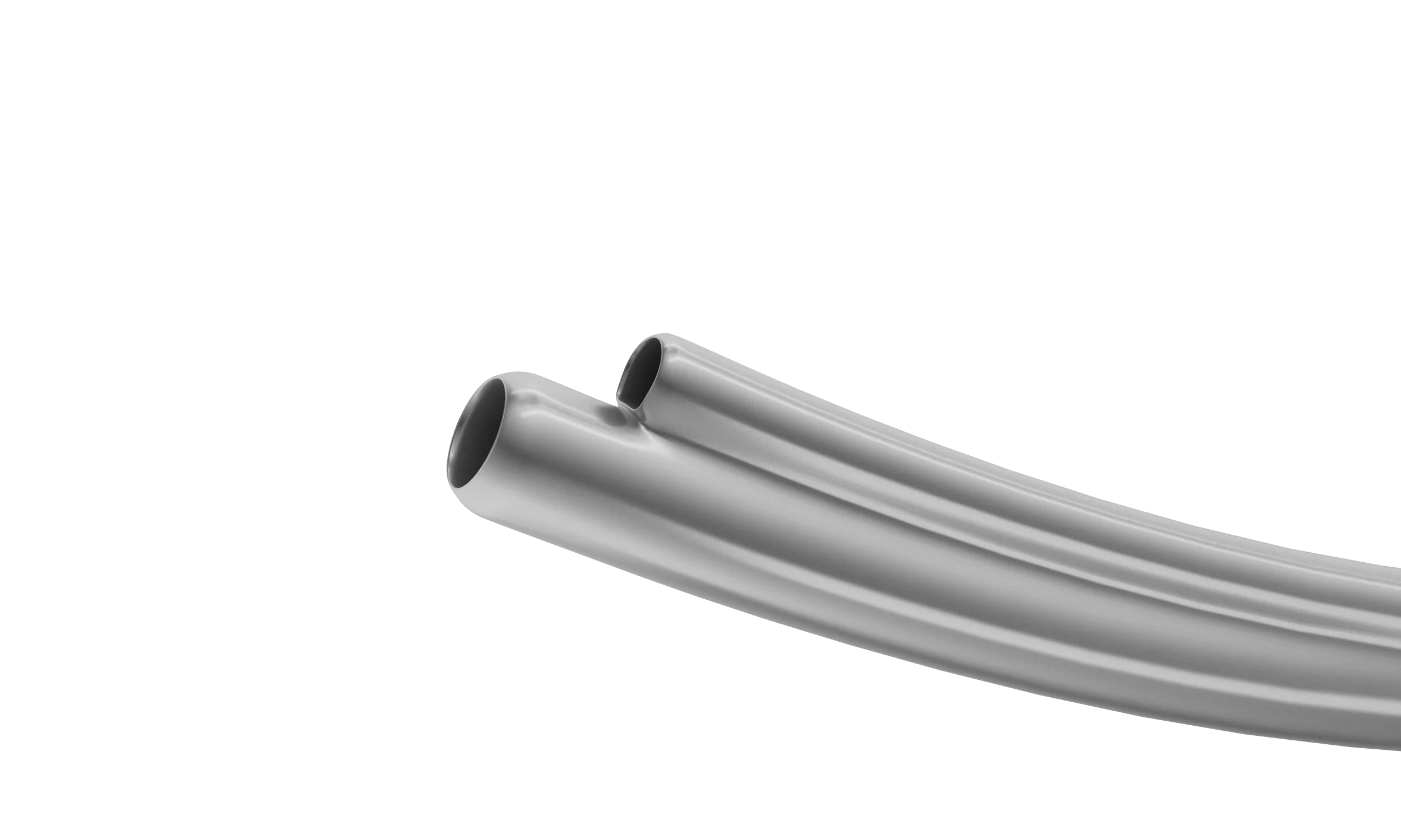 15-119 Gills I/A Cannula with Silicone Tubing, Side by Side Front Opening, 23/23 Ga - Image 2