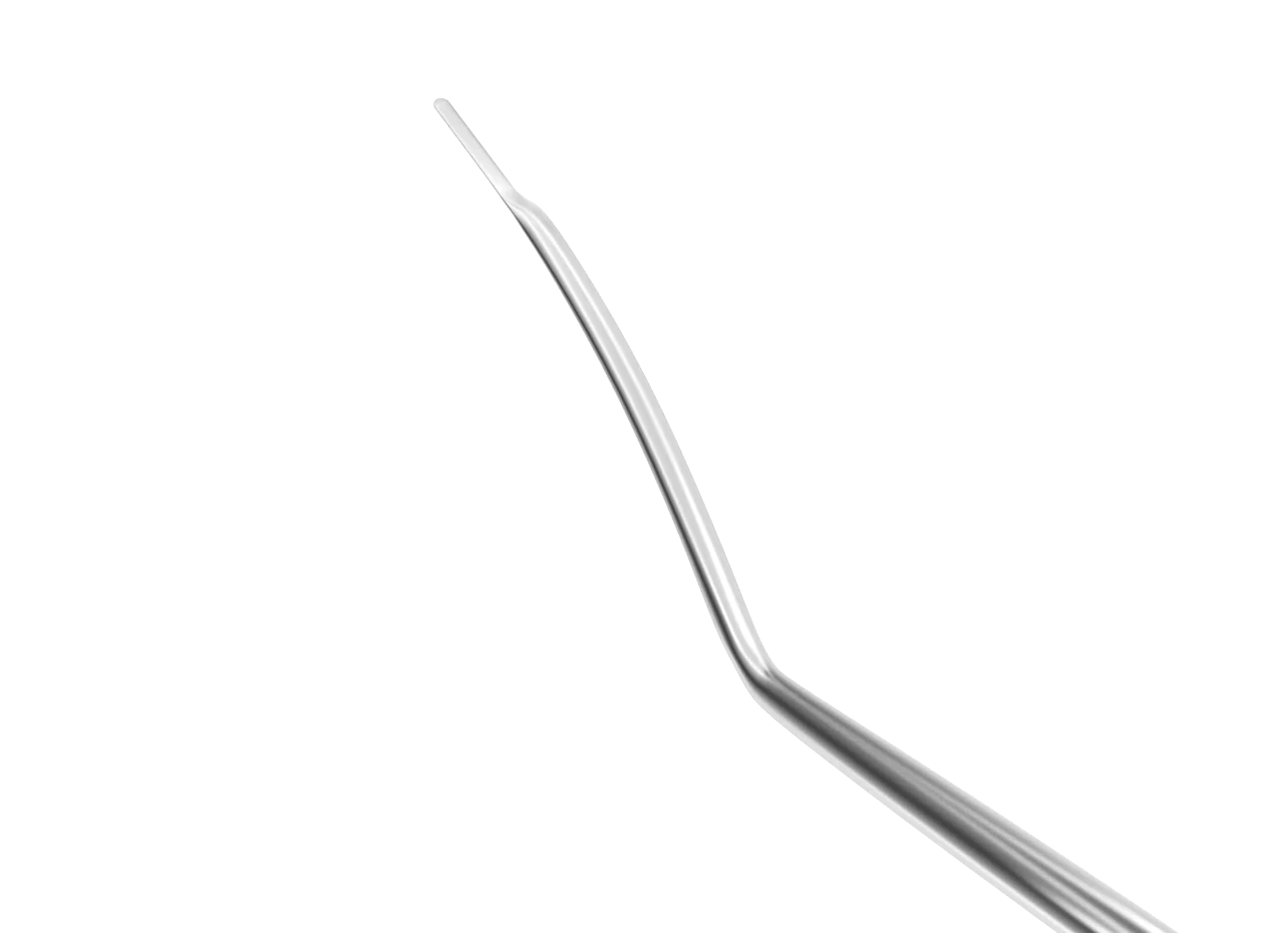 20-204 Spatula for Femtosecond Laser Procedure, Length 120 mm, Round Titanium Handle - Image 2