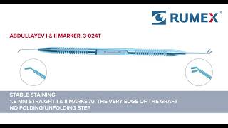 3-024T Abdullayev I & II Marker (for DSAEK/DMEK Grafts), Titanium, Length 125 mm - Image 4