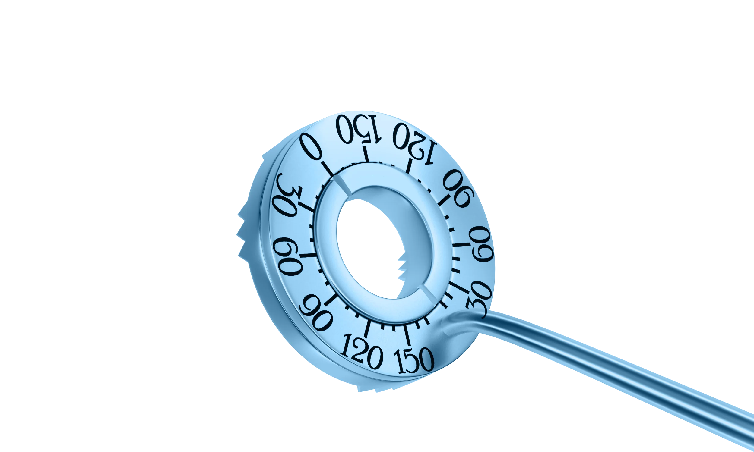 3-1801 LRI Marker, 40-60-80 Degrees, with Degree Gauges, Length 130 mm, Titanium - Image 2