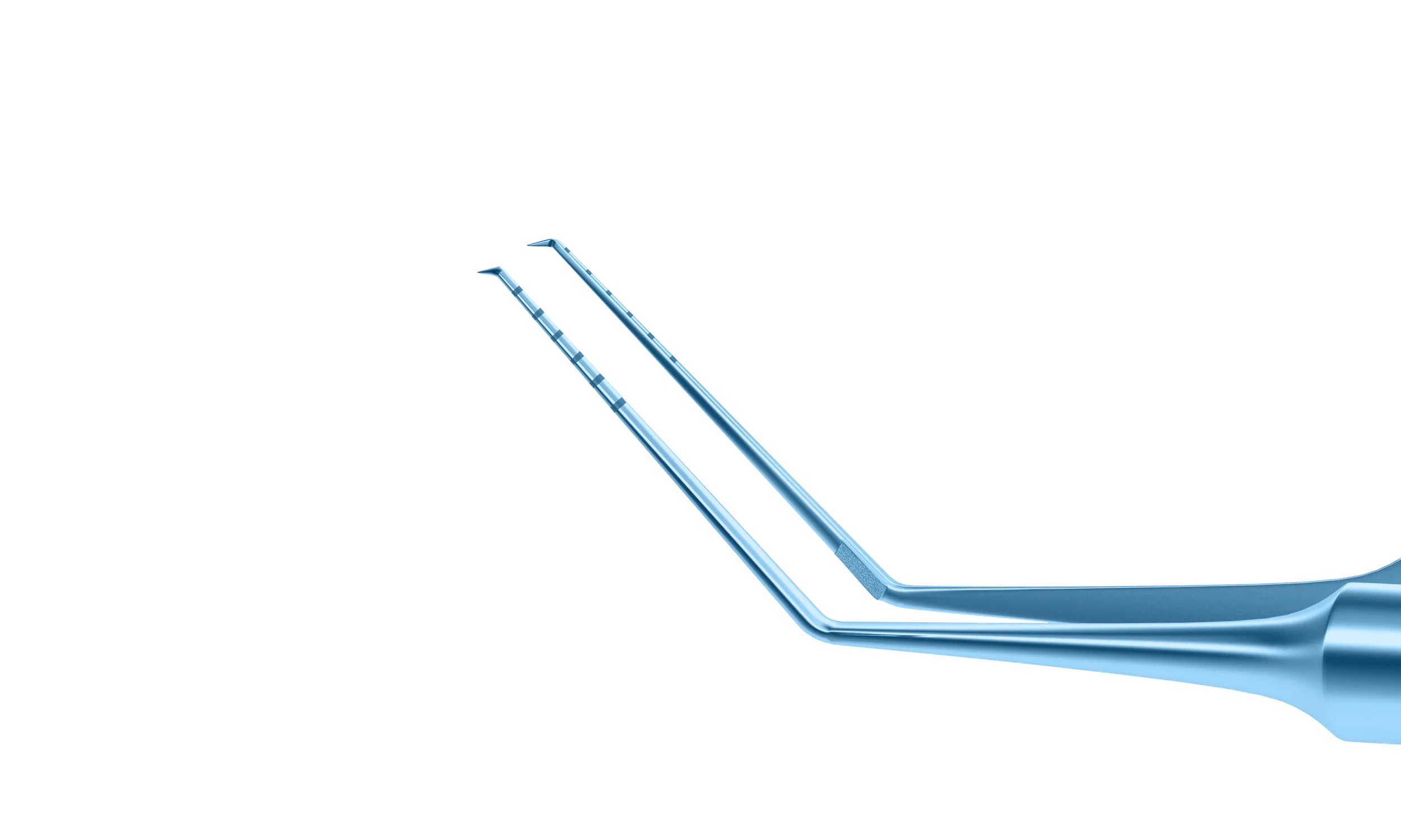 4-03115T Utrata Capsulorhexis Forceps with Scale (6 Engravings, 1.00 mm), Cystotome Tips, 11.50 mm Straight Jaws, Round Handle, Length 110 mm, Titanium - Image 2