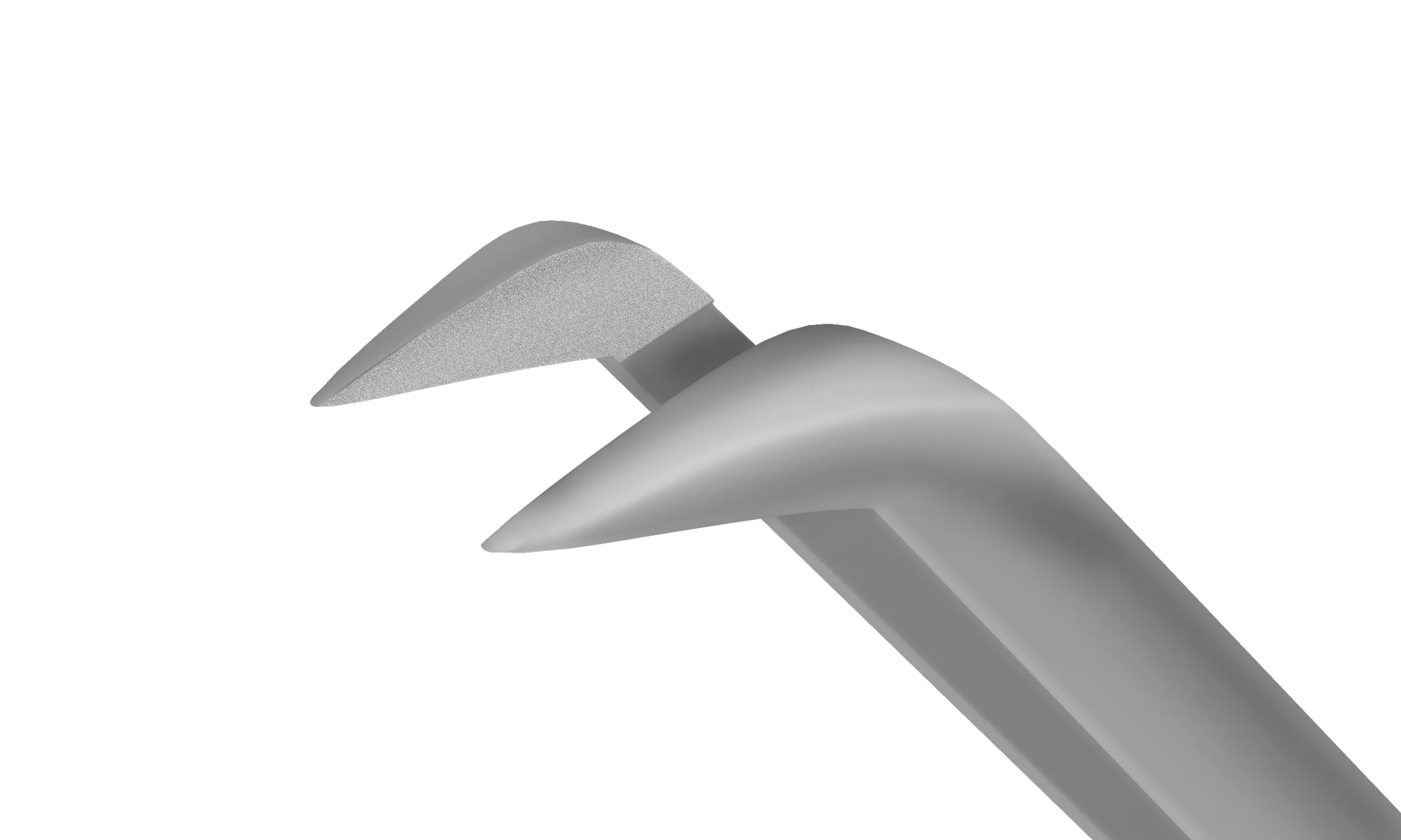 4-0312S Microcoaxial Capsulorhexis Forceps, Ultrathin, 11.50 mm Curved Jaws, for 2.00 mm Incision, with Alignment Mechanism, Length 106 mm, Stainless Steel - Image 2