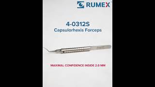 4-0312S Microcoaxial Capsulorhexis Forceps, Ultrathin, 11.50 mm Curved Jaws, for 2.00 mm Incision, with Alignment Mechanism, Length 106 mm, Stainless Steel - Image 3