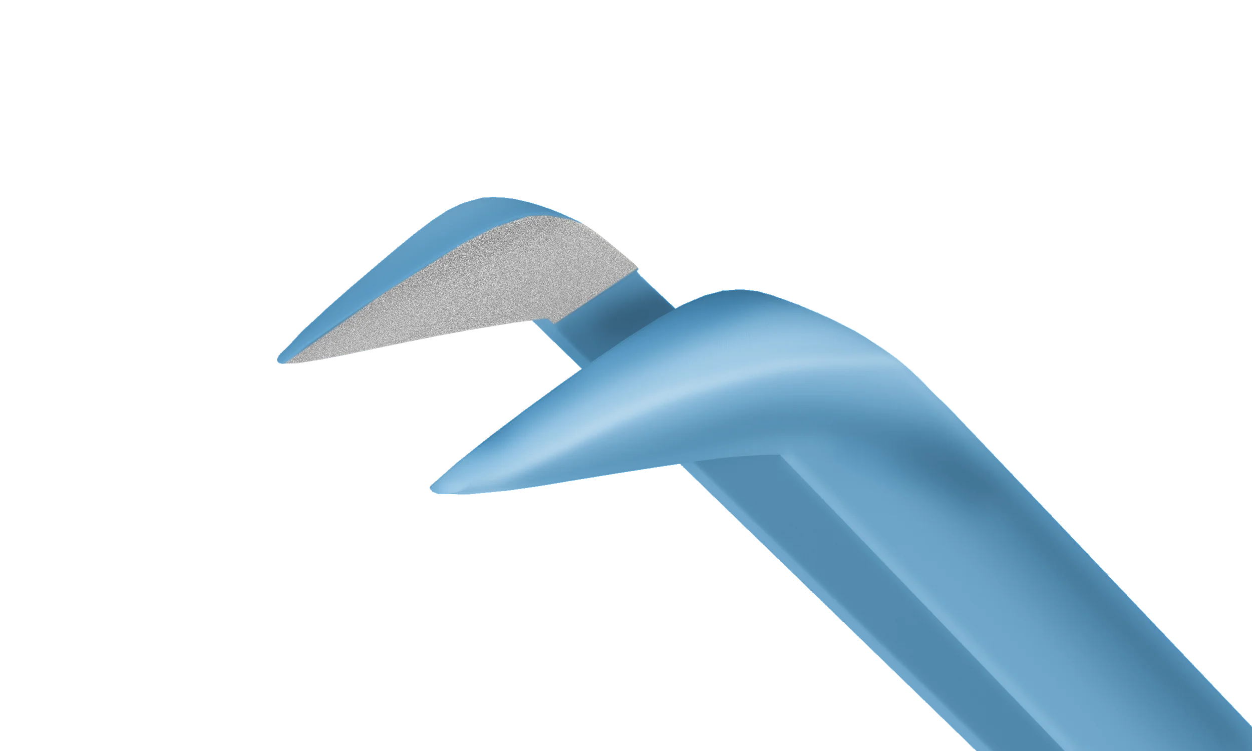 4-0321T Utrata Capsulorhexis Forceps, Cystotome Tips, 11.50 mm Curved Jaws, Flat Handle, Length 107 mm, Titanium - Image 2