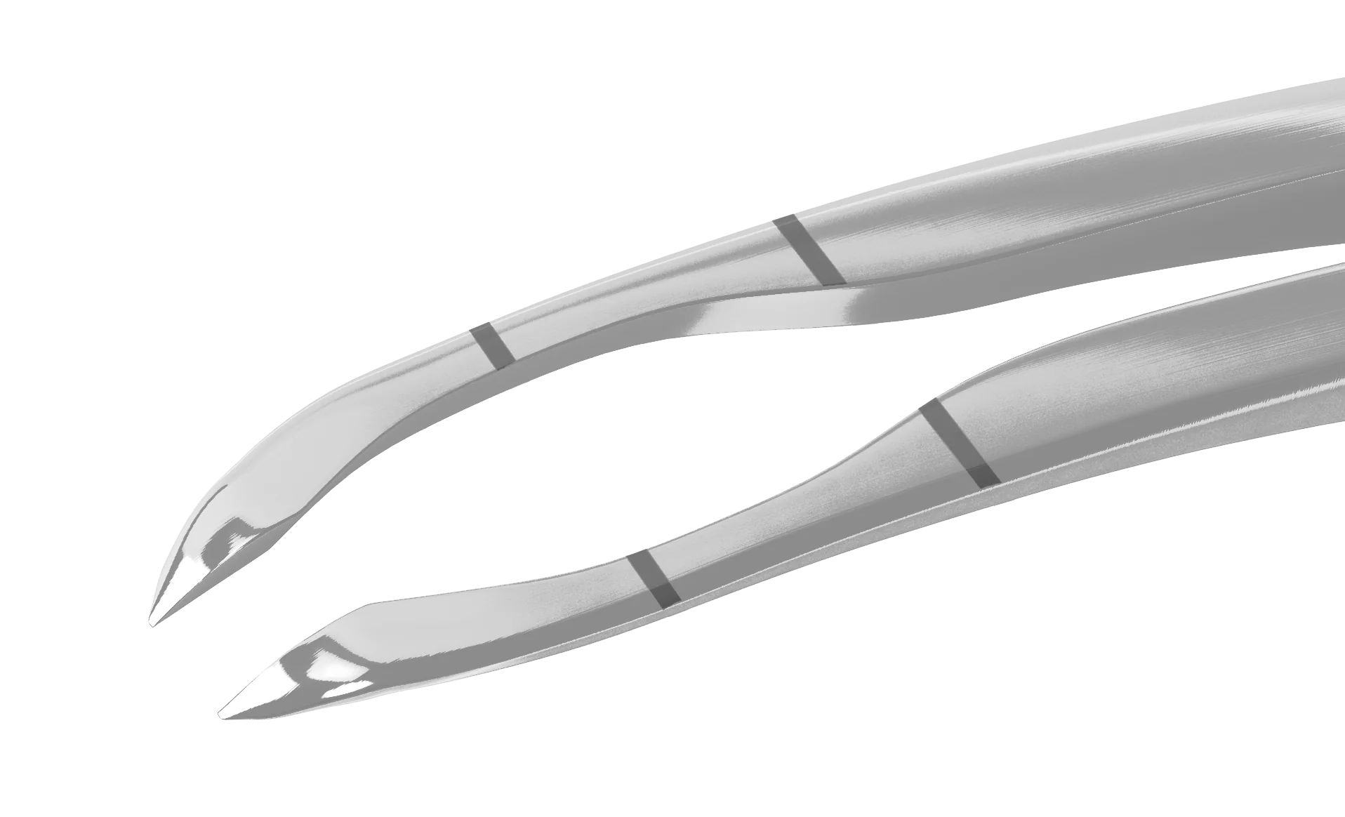 4-032S Small-Incision Capsulorhexis Forceps with Limiter, Cystotome Tips, Curved Micro-Thin Jaws, Fits through 2.00 mm Incision, Flat Handle, Length 105 mm, Stainless Steel - Image 3
