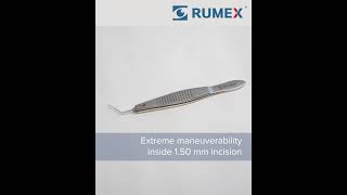 4-033S Small-Incision Capsulorhexis Forceps with Double Cross-Action and Scale, Cystotome Tips, Micro-Thin Jaws, for 1.50 mm incisions, Flat Handle, Length 105 mm, Stainless Steel - Image 5