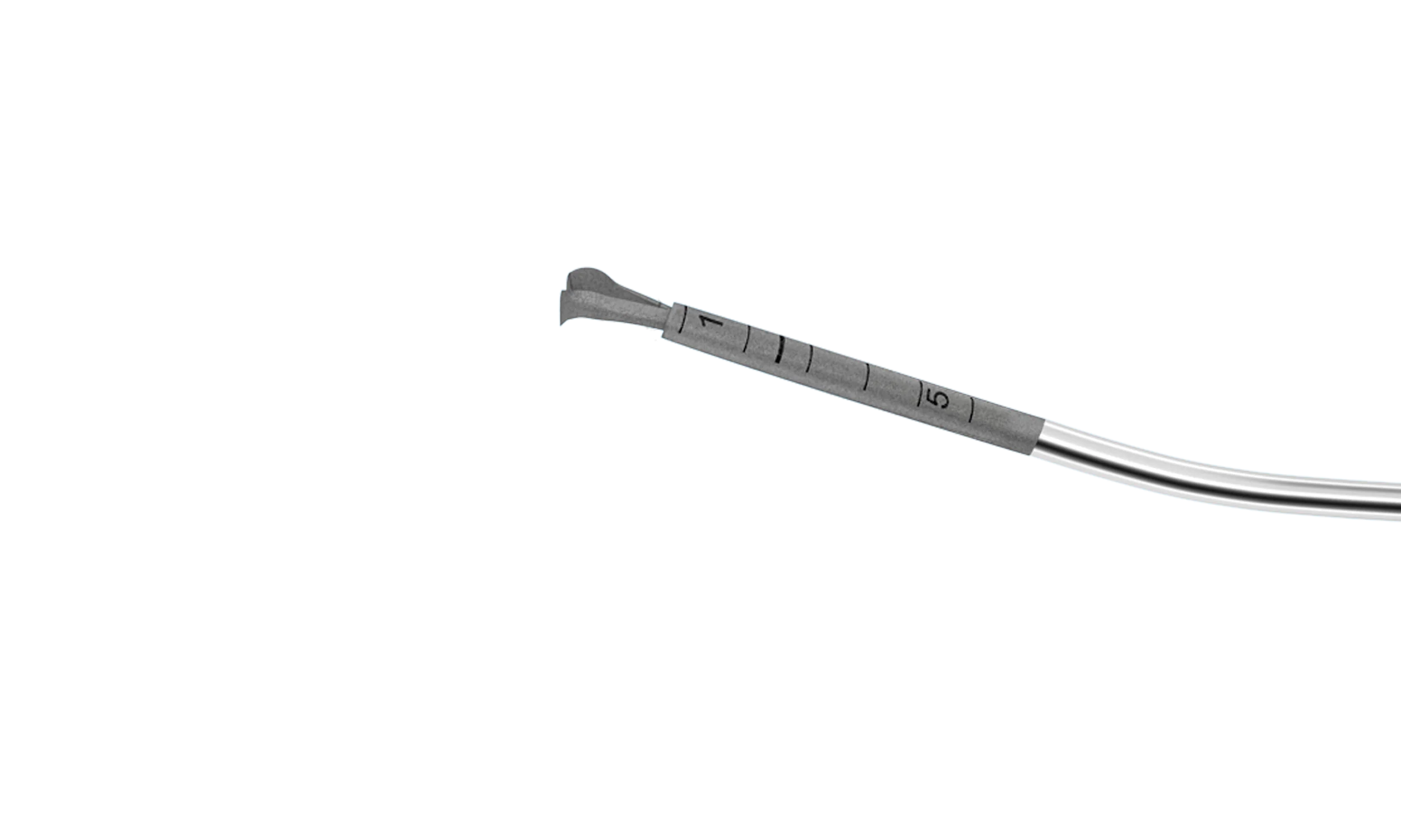 4-03791 Capsulorhexis Forceps with View Port, 23 Ga, 7 Engravings, Reduced Length, Gently Curved Tube, Micro Jaws 0.80 mm, Tip Only - Image 2