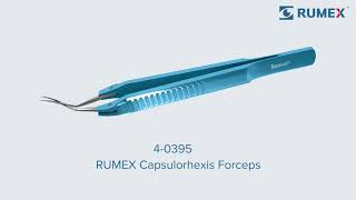 4-0395 Capsulorhexis Forceps with Scale (2.50/5.00 mm), Cross-Action, for 1.50 mm Incisions, Curved Stainless Steel Jaws (8.50 mm), Short Lever (16.00 mm), Medium (91 mm) Flat Titanium Handle, Length 110 mm - Image 3