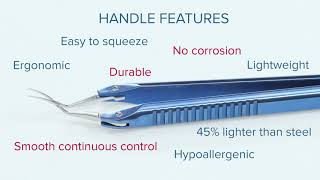 4-0395 Capsulorhexis Forceps with Scale (2.50/5.00 mm), Cross-Action, for 1.50 mm Incisions, Curved Stainless Steel Jaws (8.50 mm), Short Lever (16.00 mm), Medium (91 mm) Flat Titanium Handle, Length 110 mm - Image 4