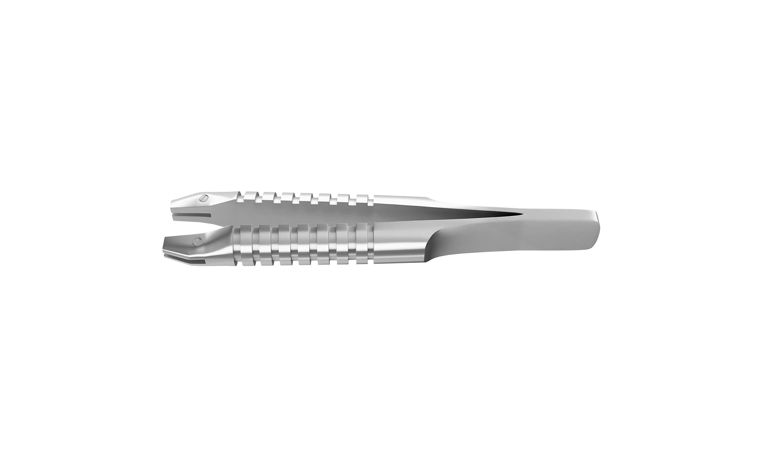 4-0395/SRS Capsulorhexis Forceps with Scale (2.50/5.00 mm), Cross-Action, for 1.50 mm Incisions, Curved Stainless Steel Jaws (8.50 mm), Short Lever (16.00 mm), Short (71 mm) Round Stainless Steel Handle, Length 90 mm - Image 3