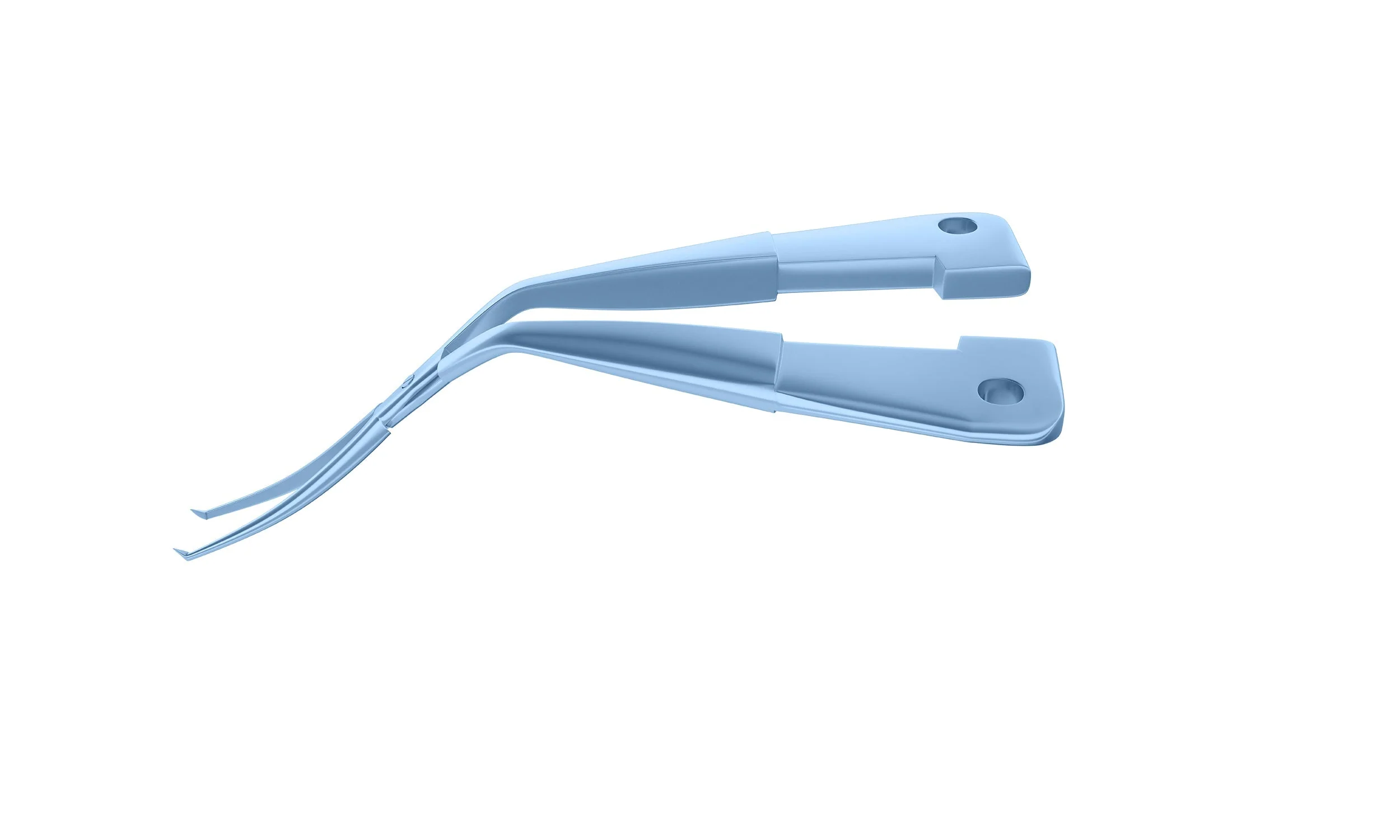 4-0395/SRT Capsulorhexis Forceps with Scale (2.50/5.00 mm), Cross-Action, for 1.50 mm Incisions, Curved Titanium Jaws (8.50 mm), Short Lever (16.00 mm), Short (71 mm) Round Titanium Handle, Length 90 mm - Image 2