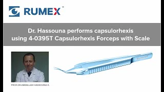 4-0395T Capsulorhexis Forceps with Scale (2.50/5.00 mm), Cross-Action, for 1.50 mm Incisions, Curved Titanium Jaws (8.50 mm), Short Lever (16.00 mm), Medium (91 mm) Flat Titanium Handle, Length 110 mm - Image 7