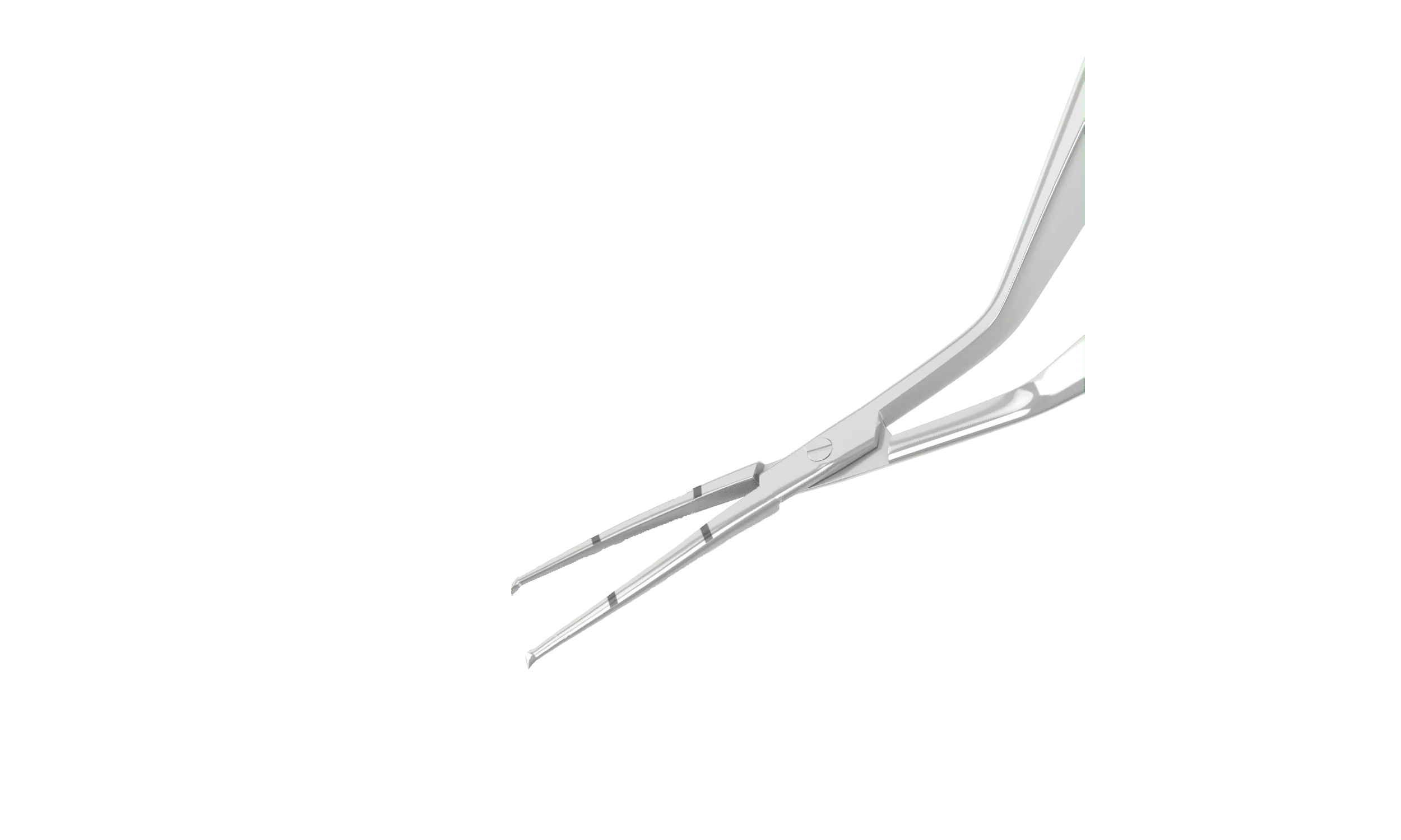4-0396 Capsulorhexis Forceps with Scale (2.50/5.00 mm), Cross-Action, for 1.50 mm Incisions, Straight Stainless Steel Jaws (8.50 mm), Short Lever (16.00 mm), Medium (91 mm) Flat Titanium Handle, Length 110 mm - Image 2