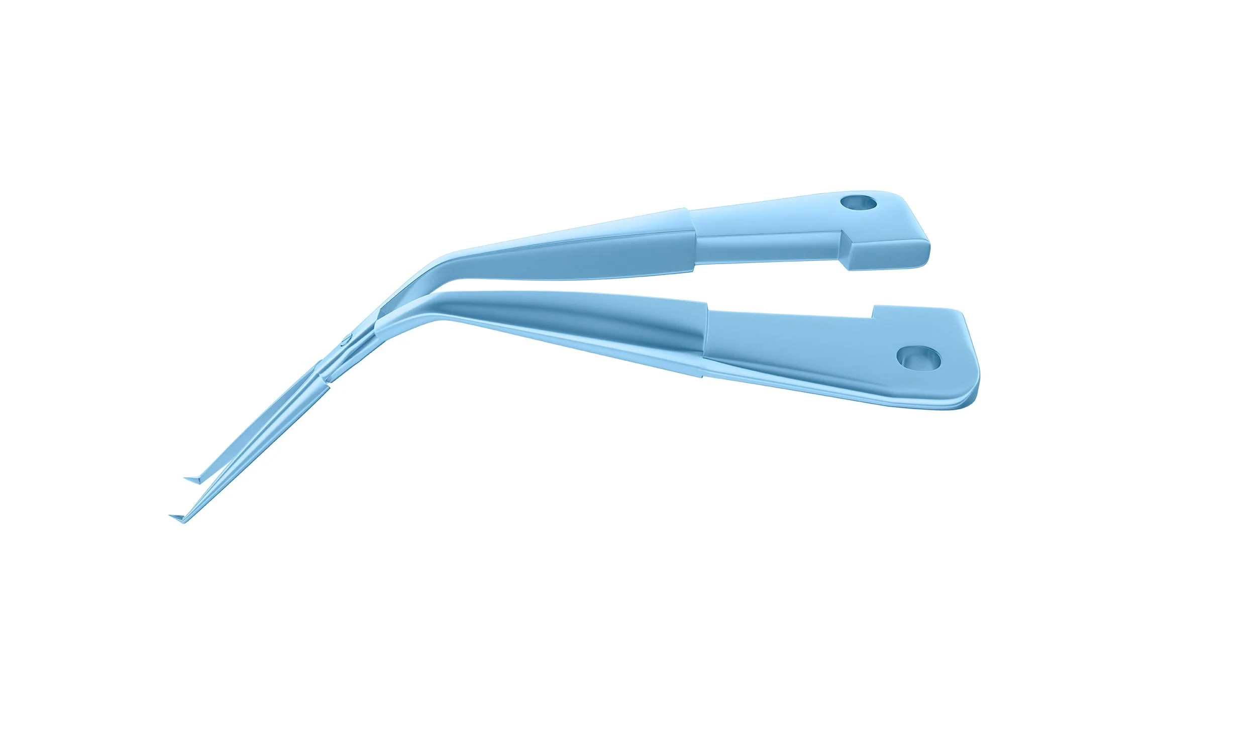 4-0396/SFT Capsulorhexis Forceps with Scale (2.50/5.00 mm), Cross-Action, for 1.50 mm Incisions, Straight Titanium Jaws (8.50 mm), Short Lever (16.00 mm), Short (71 mm) Flat Titanium Handle, Length 90 mm - Image 2