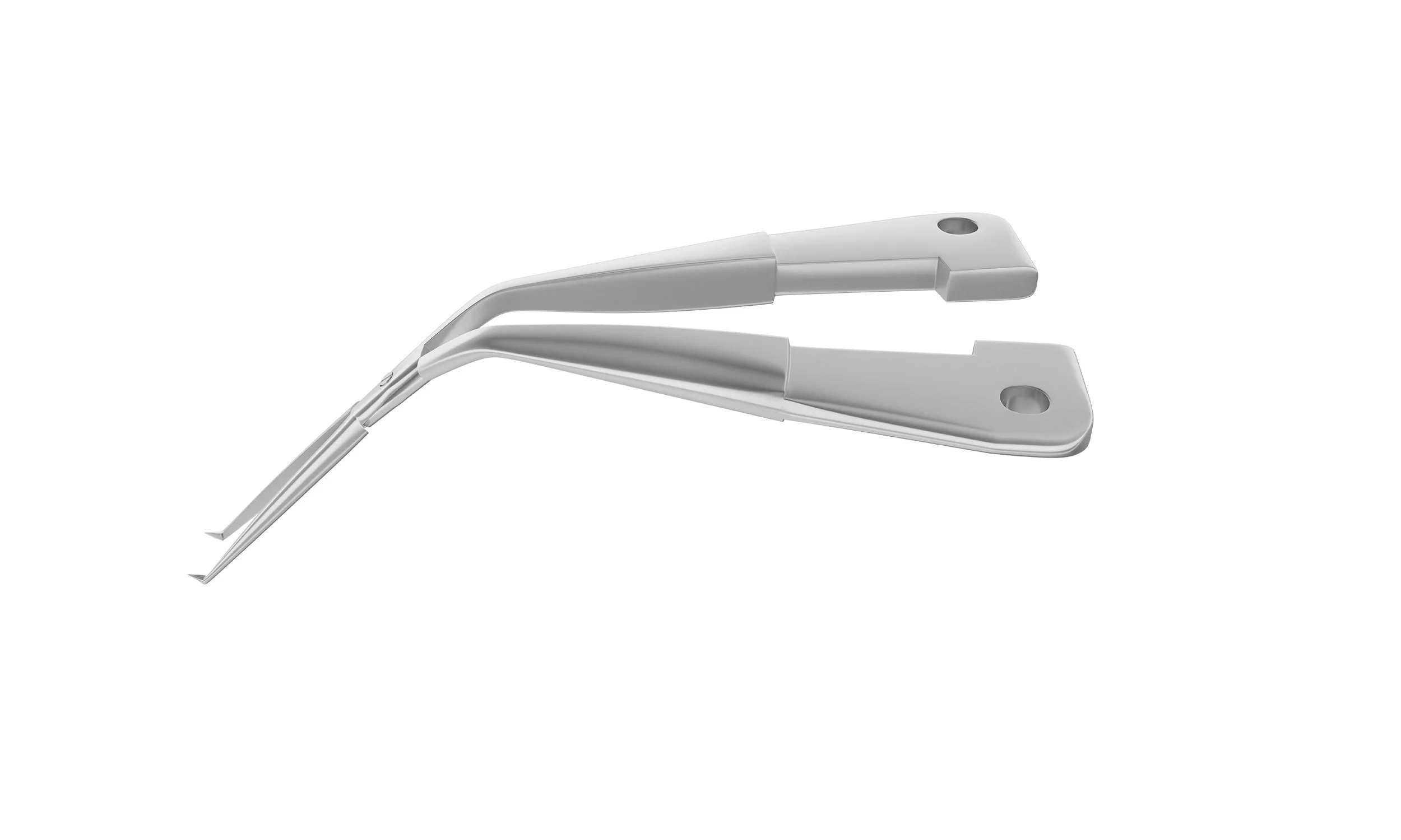 4-0396/SR Capsulorhexis Forceps with Scale (2.50/5.00 mm), Cross-Action, for 1.50 mm Incisions, Straight Stainless Steel Jaws (8.50 mm), Short Lever (16.00 mm), Short (71 mm) Round Titanium Handle, Length 90 mm - Image 2