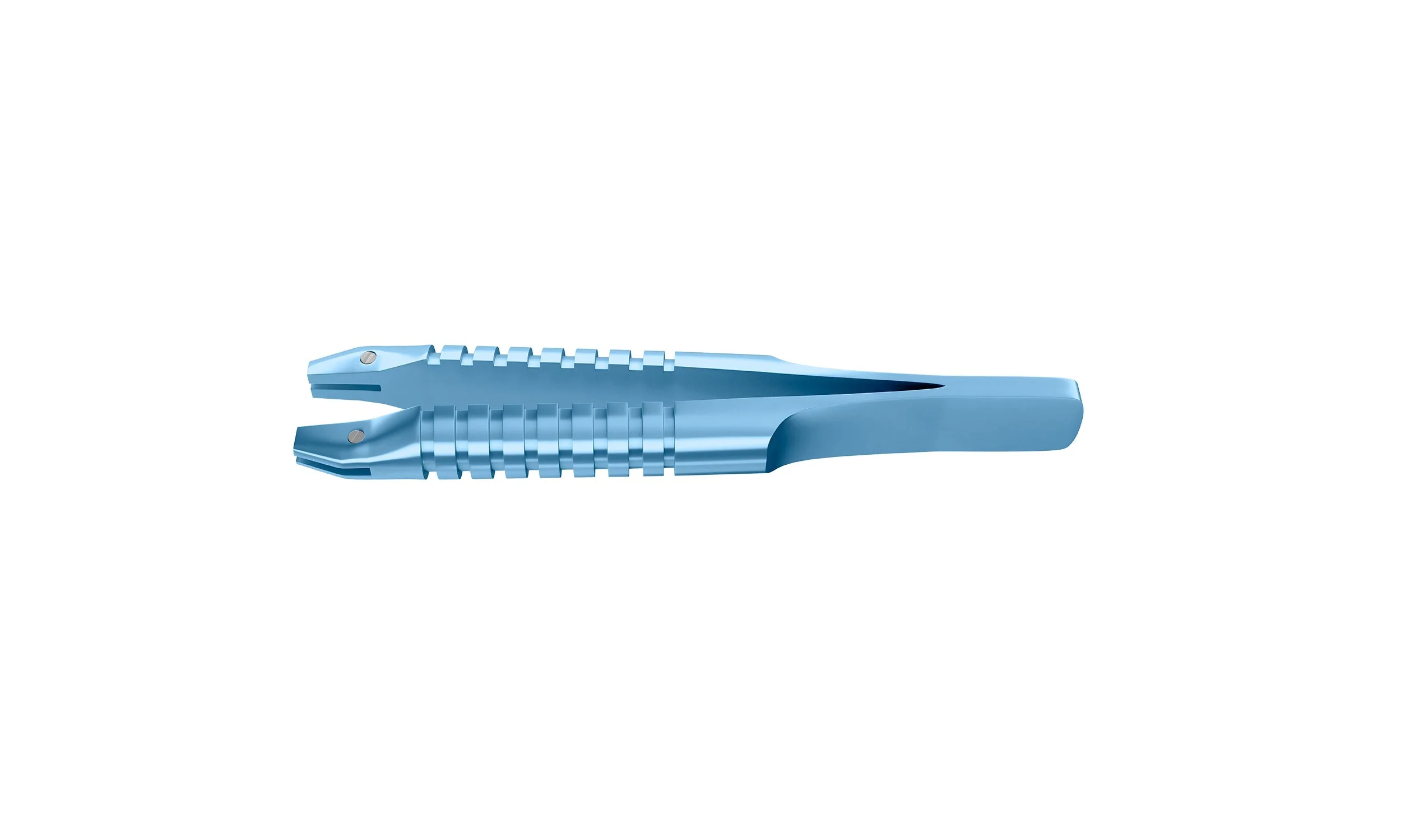 4-0396/SR Capsulorhexis Forceps with Scale (2.50/5.00 mm), Cross-Action, for 1.50 mm Incisions, Straight Stainless Steel Jaws (8.50 mm), Short Lever (16.00 mm), Short (71 mm) Round Titanium Handle, Length 90 mm - Image 3