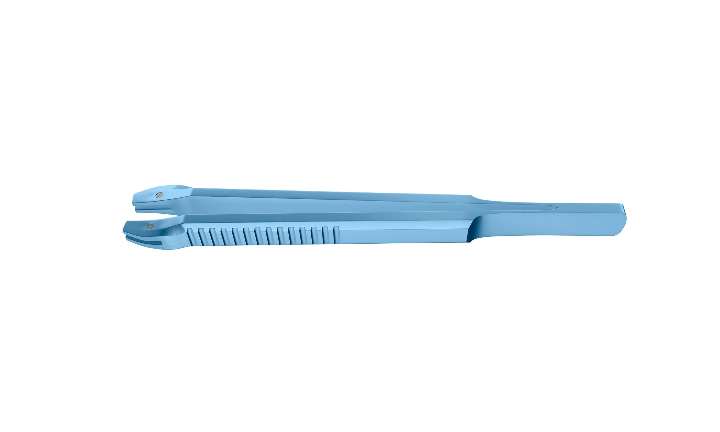 4-03962/MFT Capsulorhexis Forceps with Scale (2.50/5.00 mm), Cross-Action, for 1.50 mm Incisions, Straight Titanium Jaws (8.50 mm), Long Lever (26.00 mm), Medium (91 mm) Flat Titanium Handle, Length 120 mm - Image 3