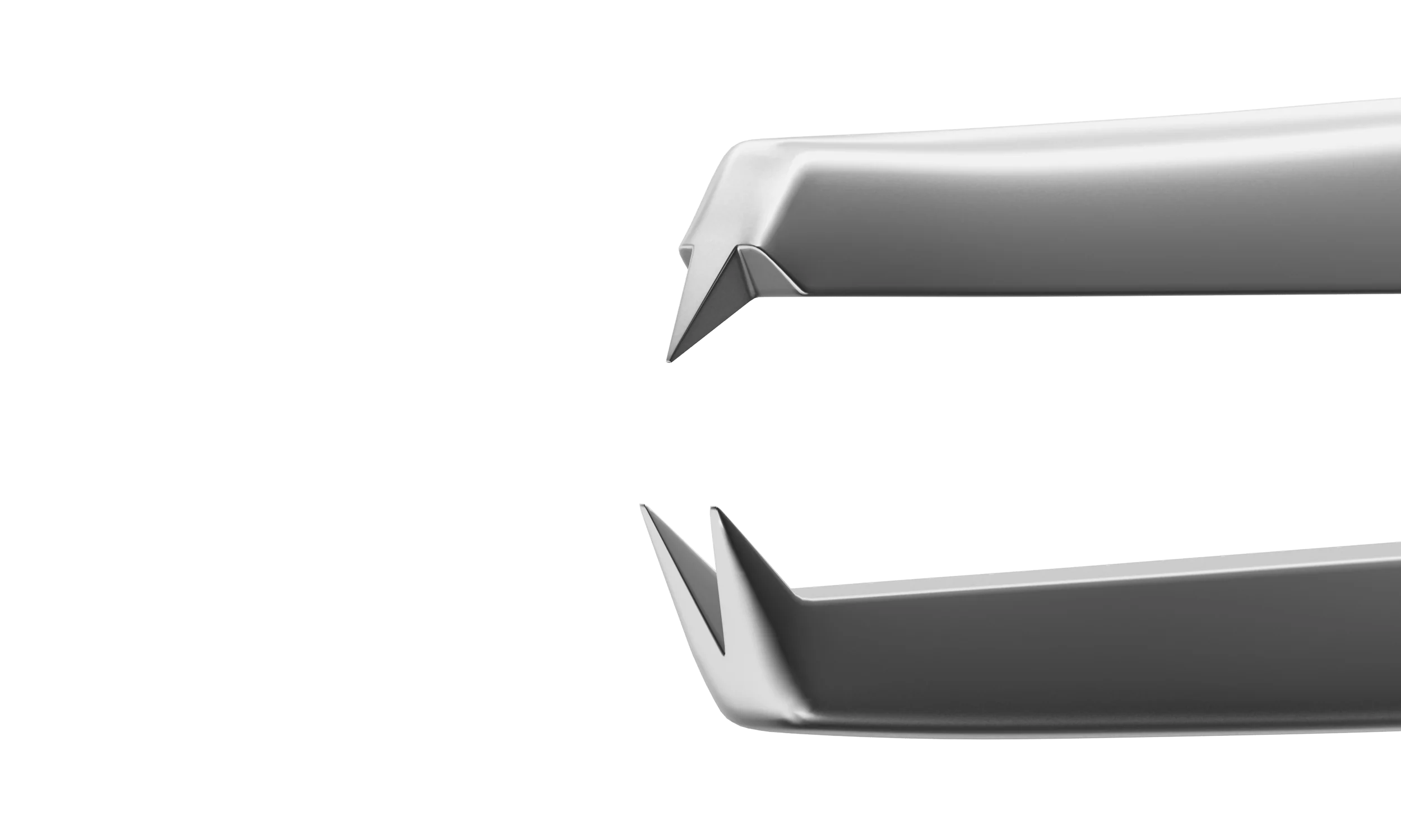 4-0601S Castroviejo Suturing Forceps, 0.30 mm, 1x2 Teeth, 6.00 mm Tying Platform, Flat Handle, Length 108 mm, Stainless Steel - Image 2