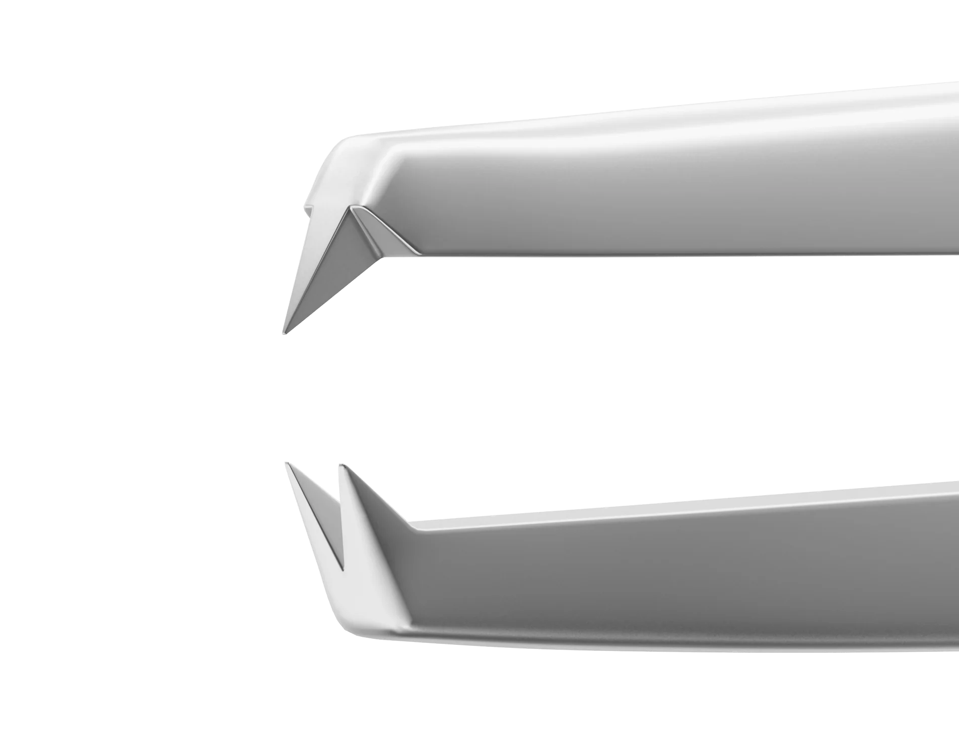 4-0606S Paufique Suturing Forceps, 0.50 mm, 1x2 Teeth, 6.00 mm Tying Platform, Flat Handle, Length 87 mm, Stainless Steel - Image 2