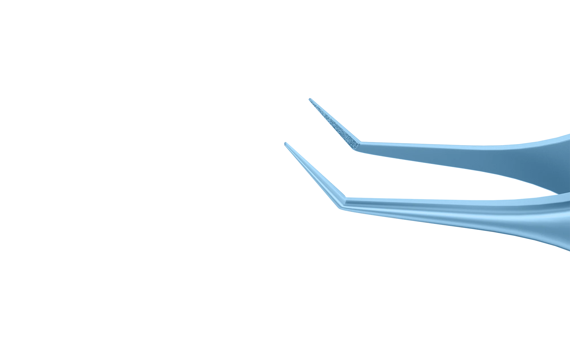 4-090T Kelman-McPherson Tying Forceps, Angled Shafts, with 4.00 mm Tying Platform, Length 81 mm, Titanium - Image 2