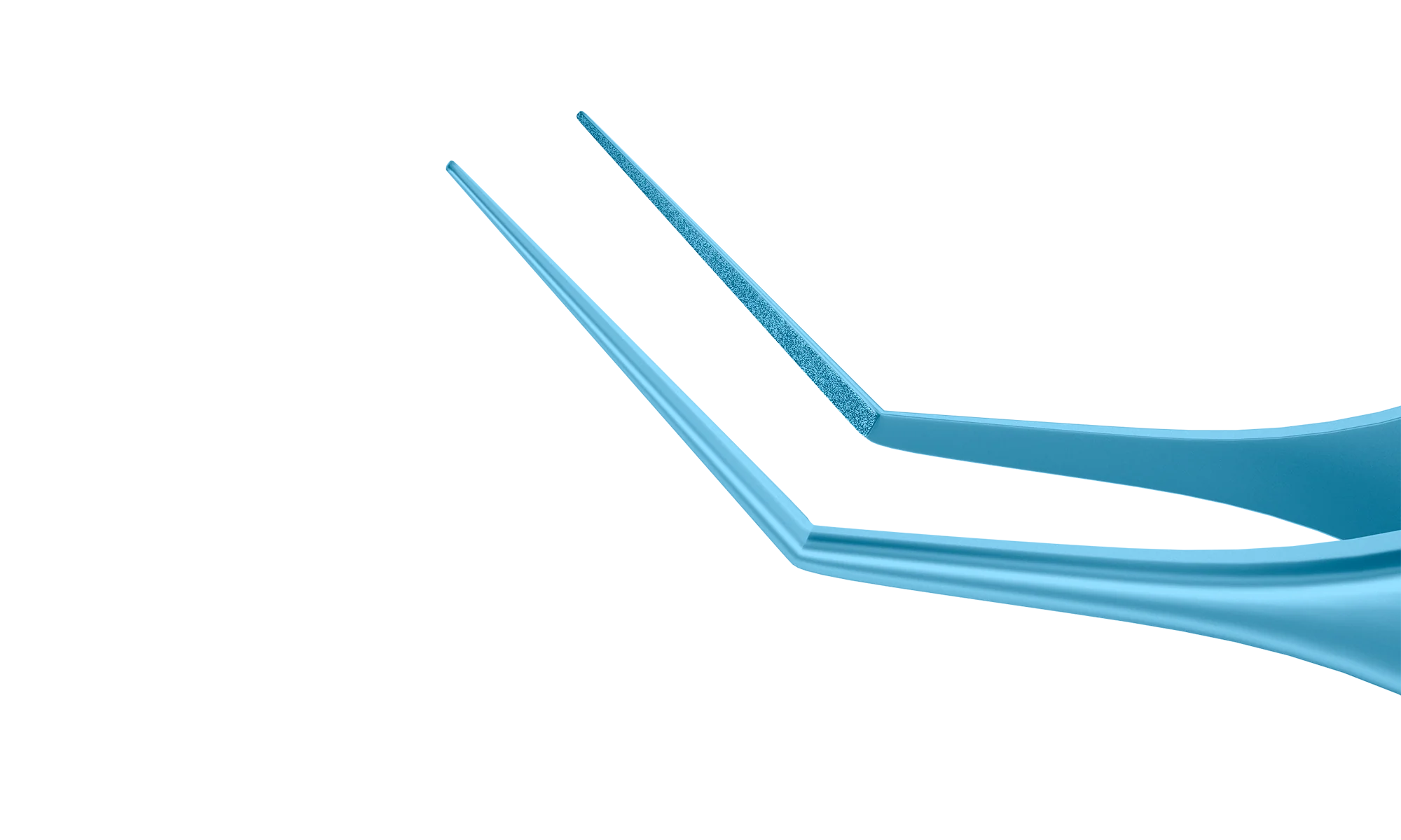 4-092T Kelman-McPherson Tying Forceps, Angled Shafts, with 10.00 mm Tying Platform, Length 86 mm, Titanium - Image 2